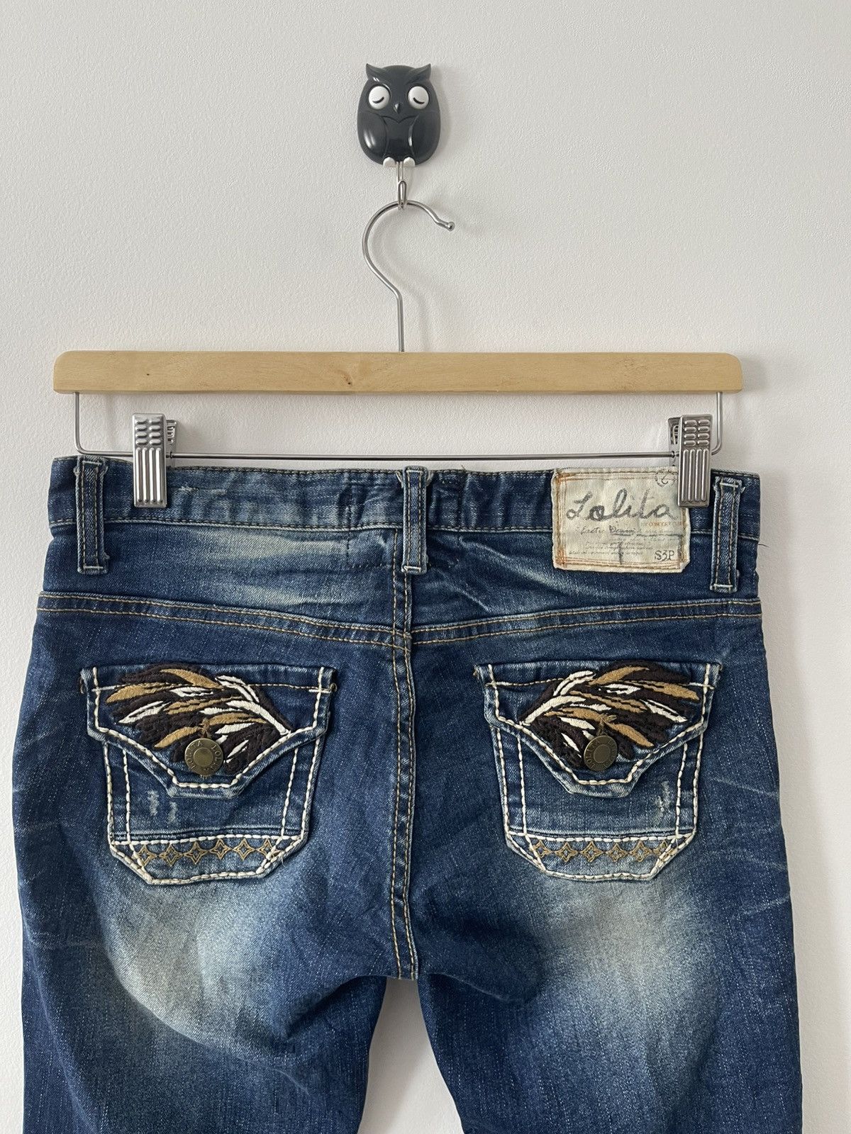 Japanese Brand Rare Vintage LOLITA JEANS Yoshitomo Nara Style Wings Pockets Size US 28 / EU 44 - 5 Thumbnail