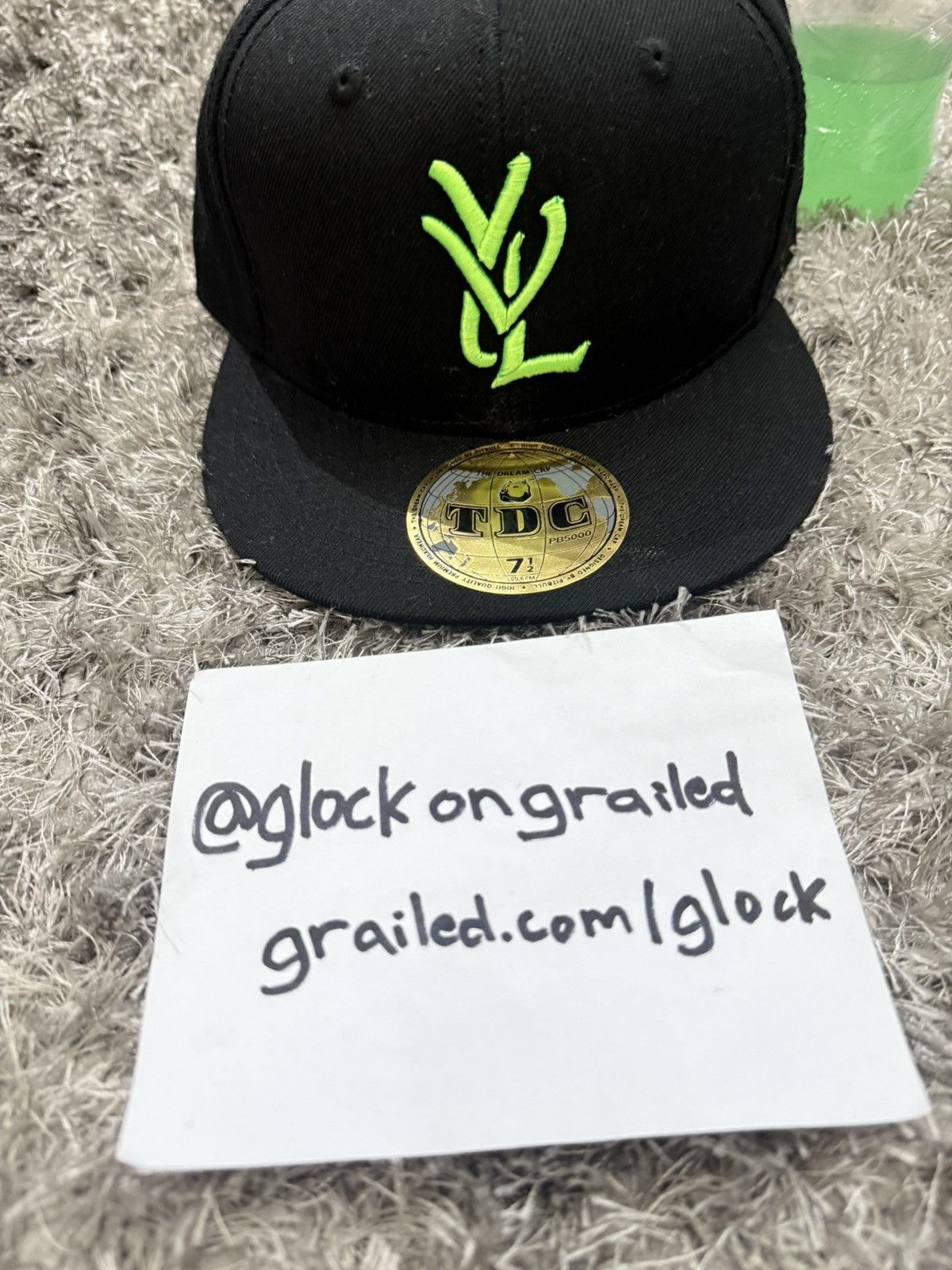 帽子 YVL black on black cap opium 7 1/2 YVL Snapback and Fitted Hats - Playboi Carti Opium I Am Music 2025