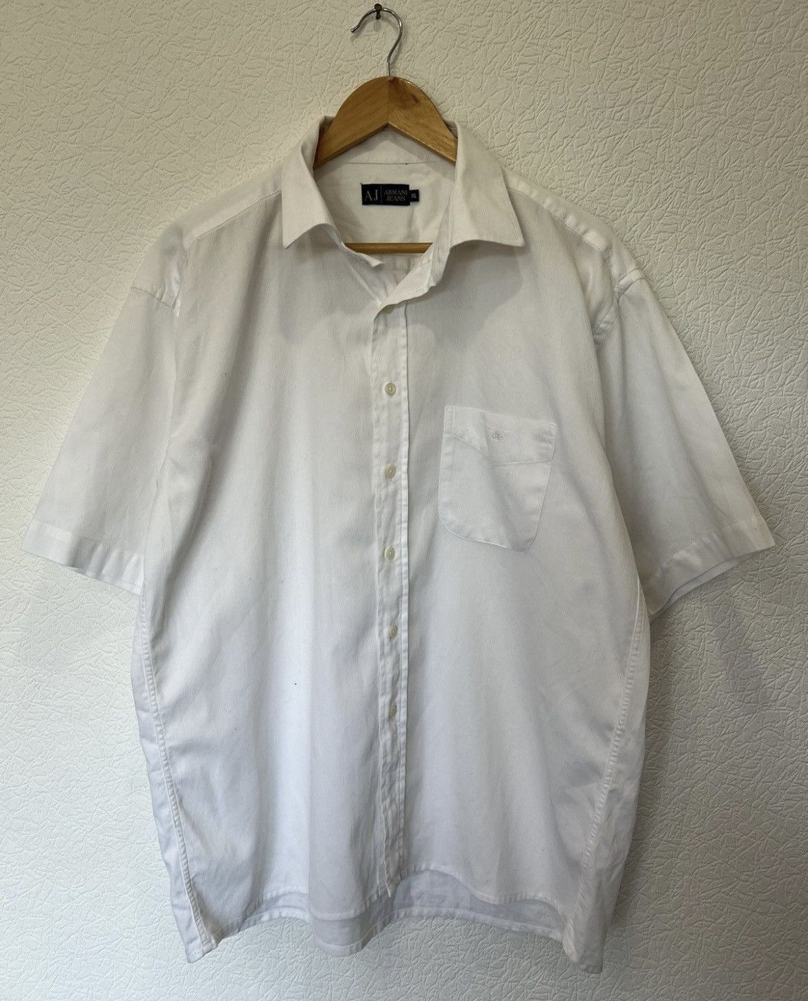 Armani Vintage Armani Jeans White Shirt Size US XL / EU 56 / 4 - 1 Thumbnail