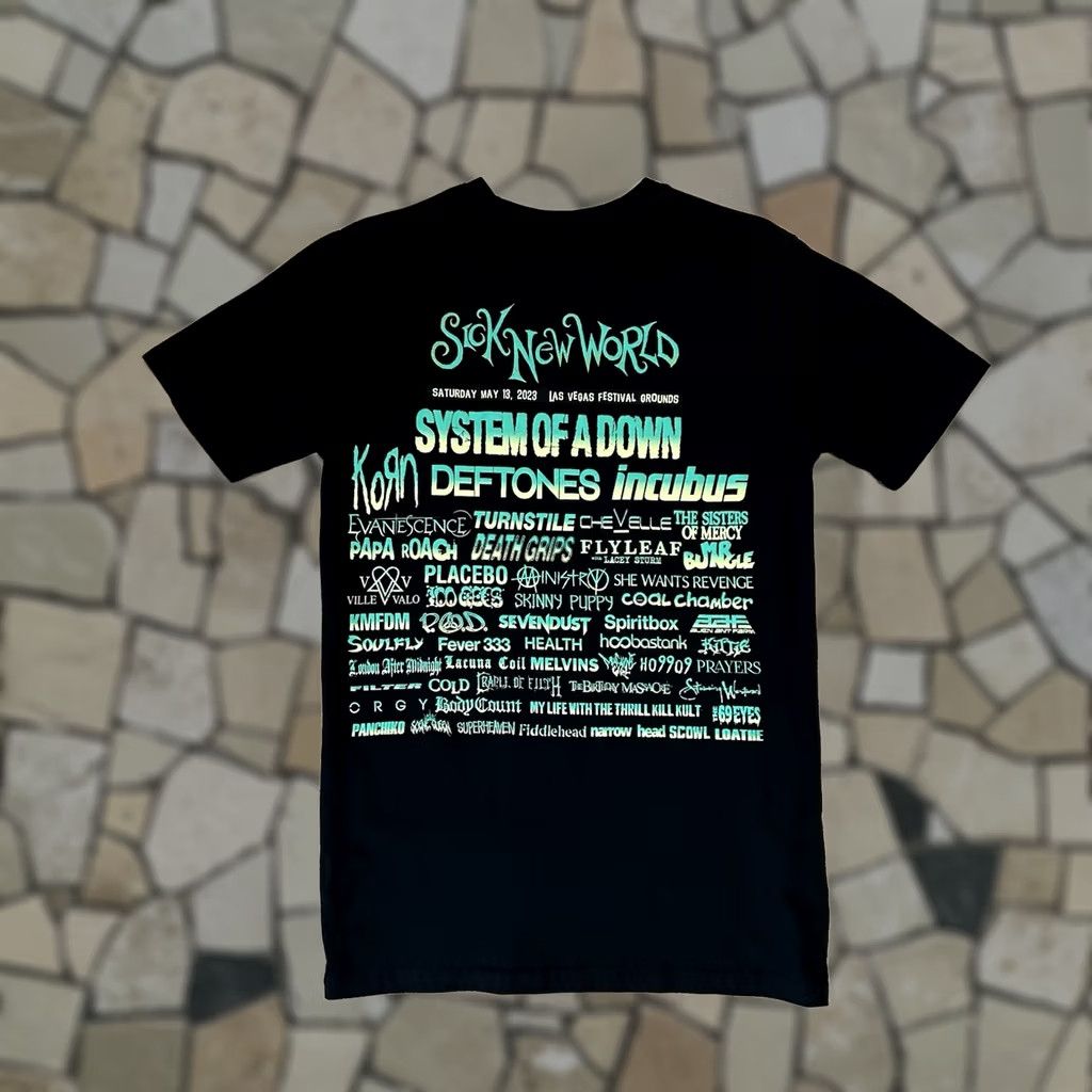 Vintage Sick New World Tour 2023 T-Shirt Black Short Sleeve Size Small Tee Size US S / EU 44-46 / 1 - 1 Thumbnail