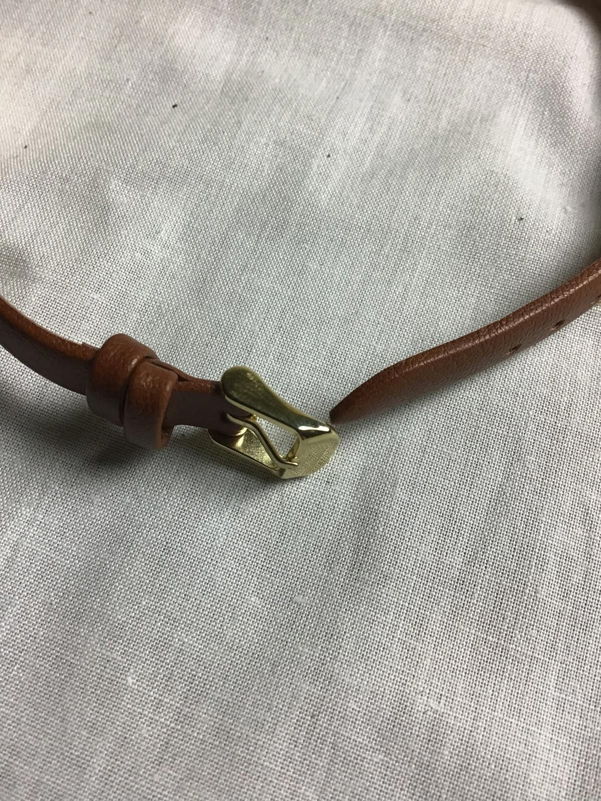 Nine West Nine West Gold Tone Watch with VERY Long Brown Leather Strap Size ONE SIZE - 9 Thumbnail