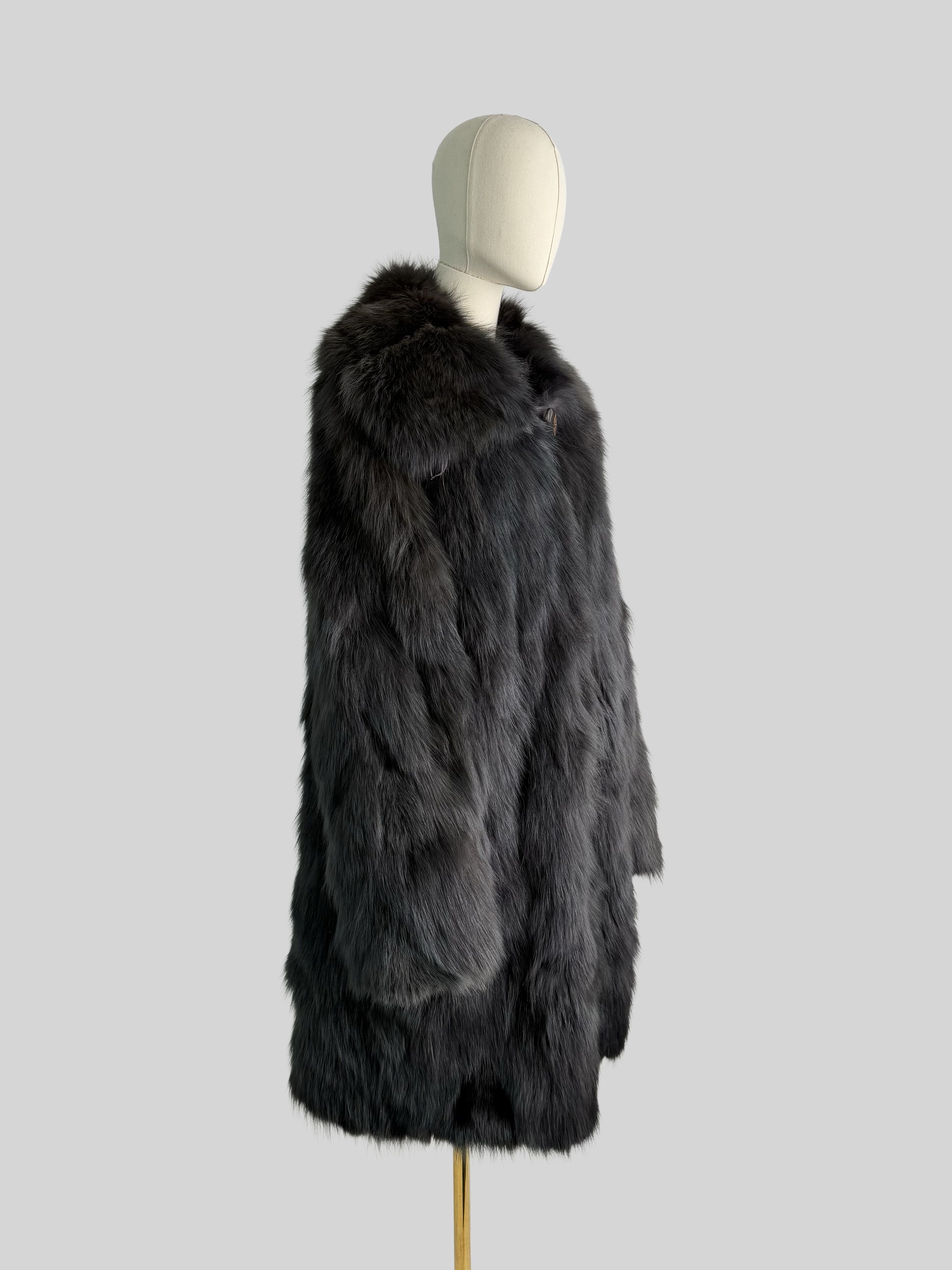 Vintage Vintage Real Fur Coat Soft Glam Winter Jacket Old Money Y2K Size L / US 10 / IT 46 - 2 Thumbnail