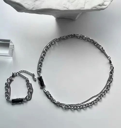 Vintage Retro Punk necklace Size ONE SIZE - 4 Thumbnail