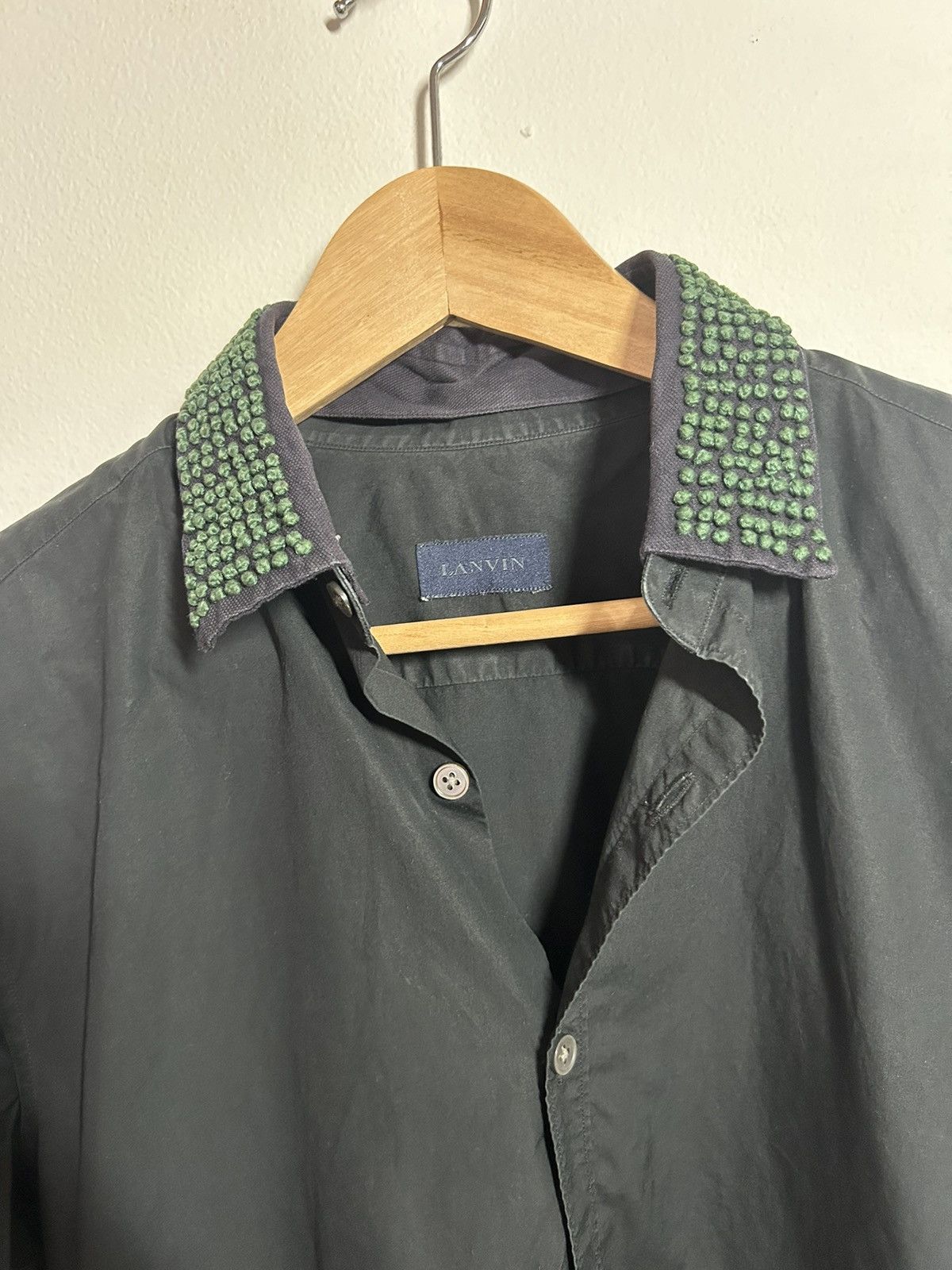 Lanvin Lanvin classic shirt with embroidered collar detail Size US XS / EU 42 / 0 - 3 Thumbnail