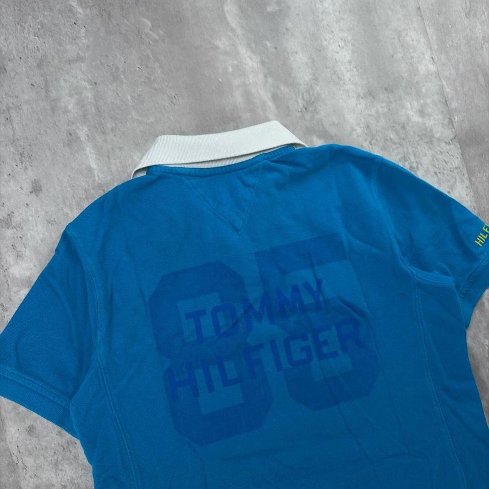 Tommy Hilfiger Y2K Teal Tommy Hilfiger Grunge Chief Keef Polo Shirt Size US XS / EU 42 / 0 - 5 Thumbnail