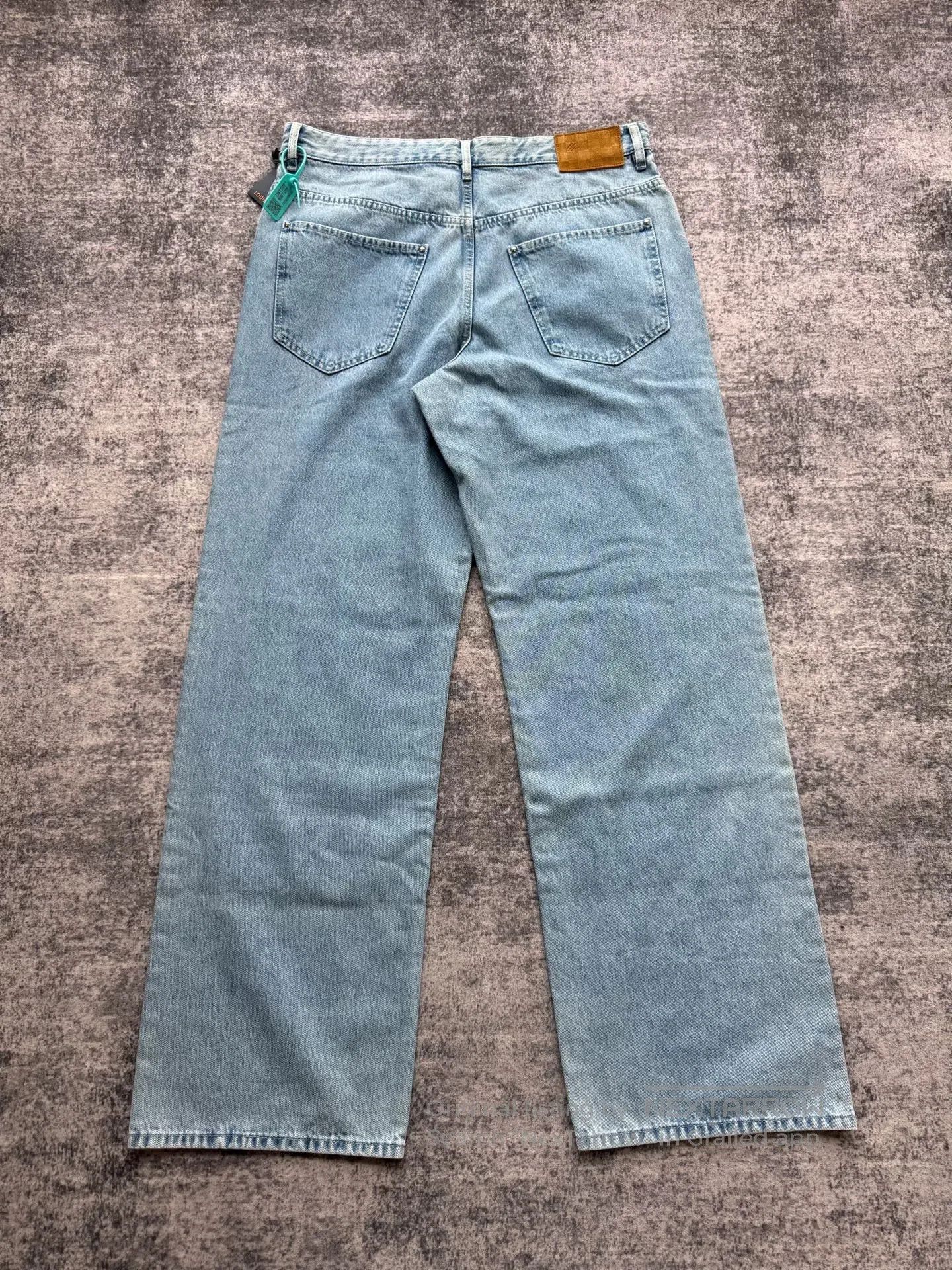 Louis Vuitton Louis Vuitton Blue distressed logo denim long pants| Size US 32 / EU 48 - 2 Thumbnail