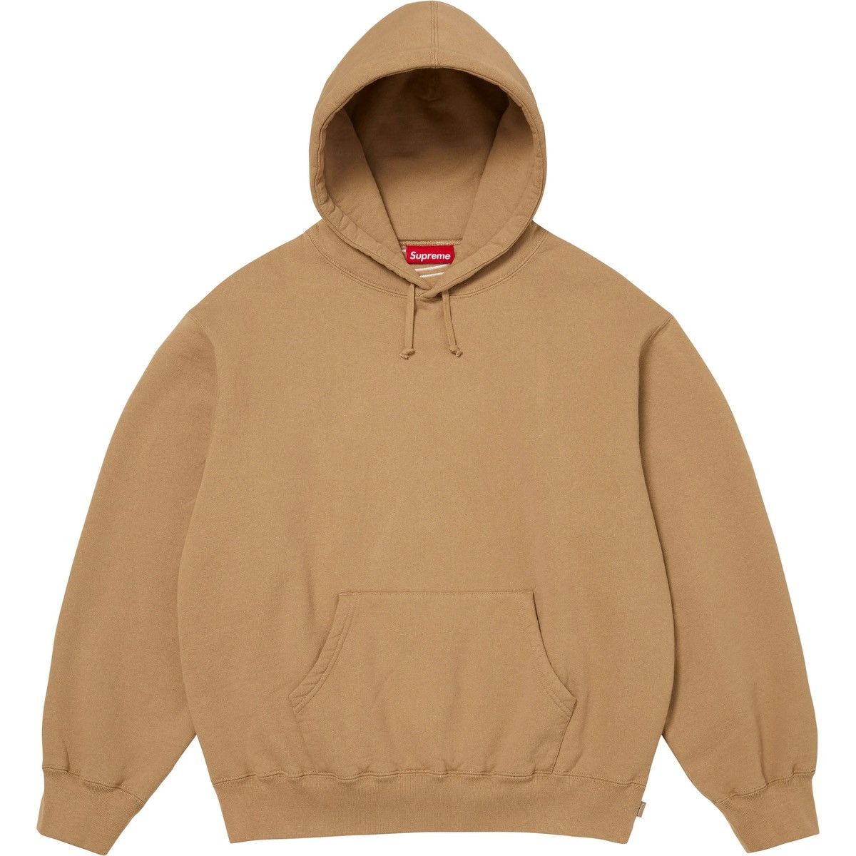Supreme Supreme Satin Appliqué Hooded Sweatshirt Light Tan Hoodie XL Size US XL / EU 56 / 4 - 2 Thumbnail