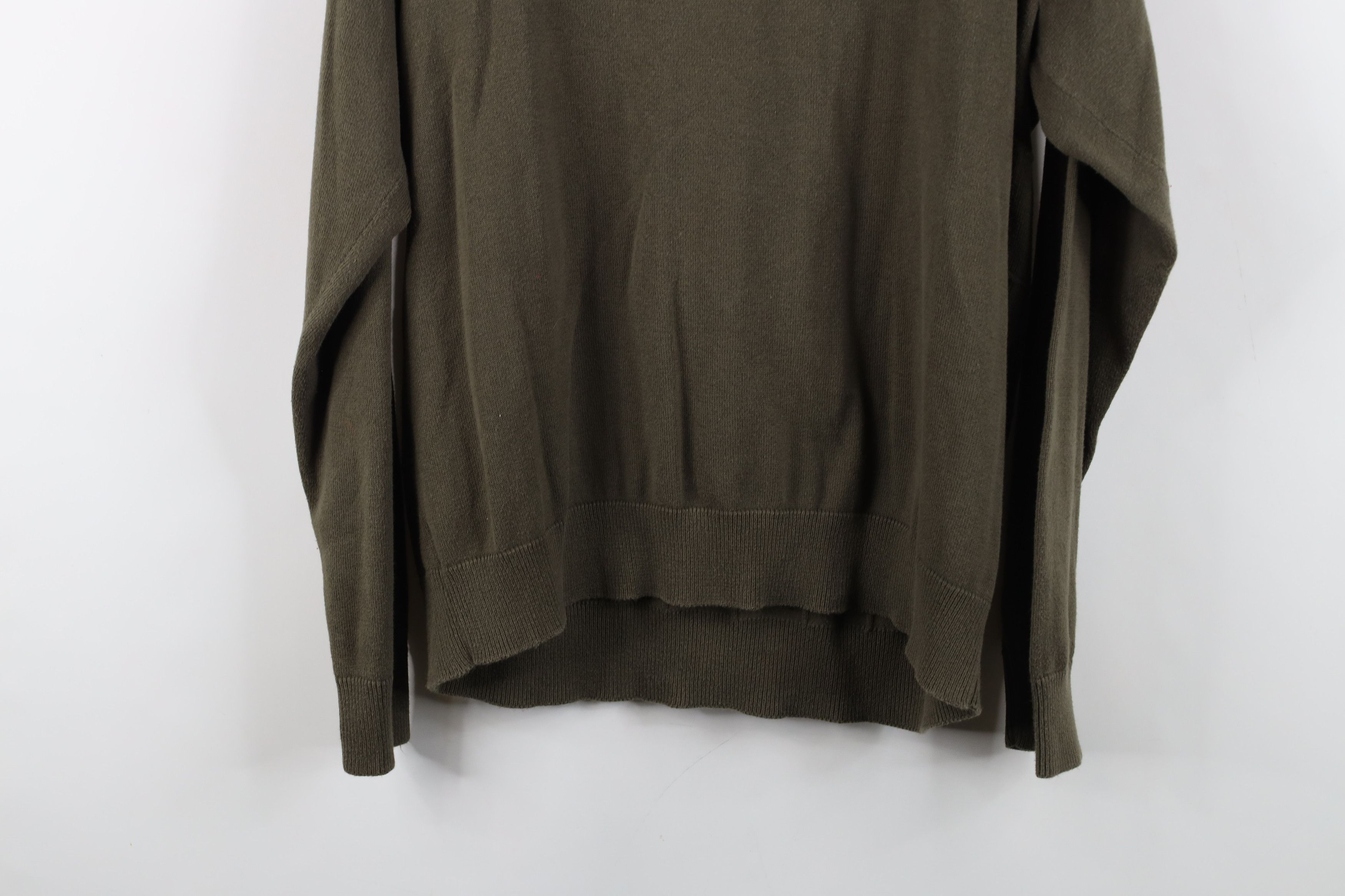 Vintage Vintage 90s Streetwear Checkered Knit V-Neck Sweater Green Size US L / EU 52-54 / 3 - 11 Thumbnail