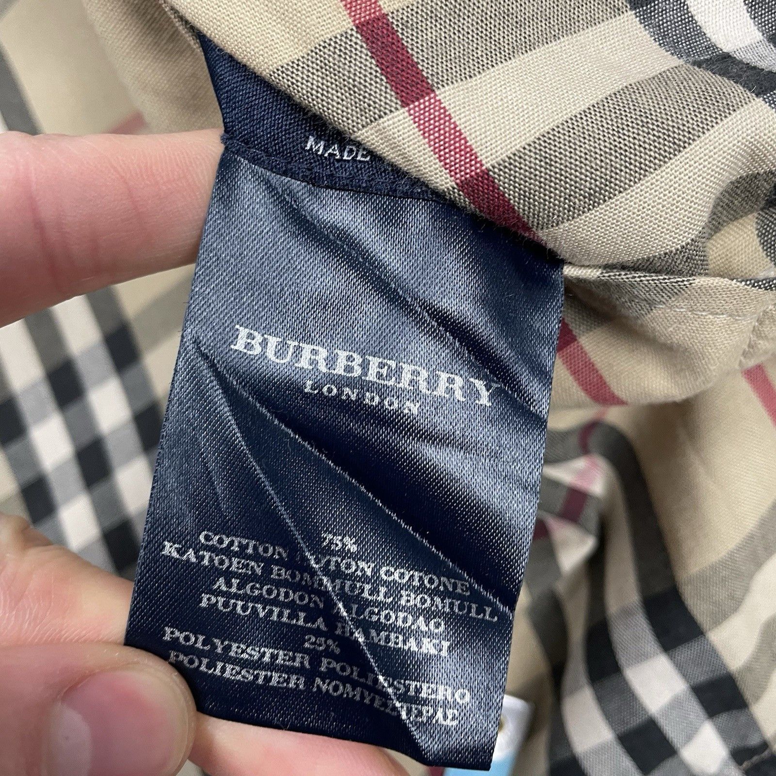 Burberry Burberry Nova Check Jacket Vintage Reversible Coat 50 L Size US L / EU 52-54 / 3 - 7 Thumbnail