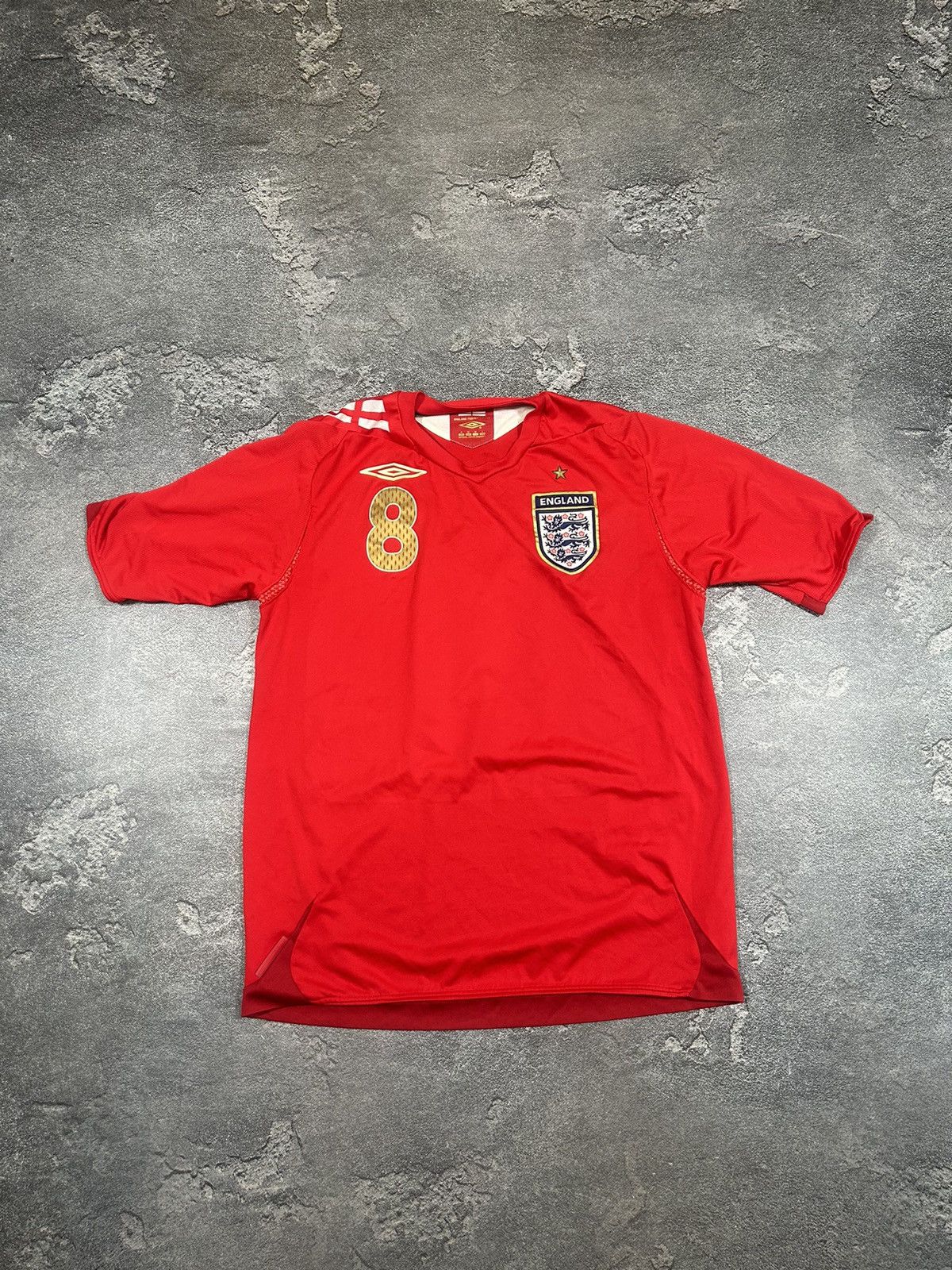 Umbro × Vintage UMBRO ENGLAND Lampard #8 2006-2008 Away Soccer Jersey Shirt Size US M / EU 48-50 / 2 - 2 Thumbnail