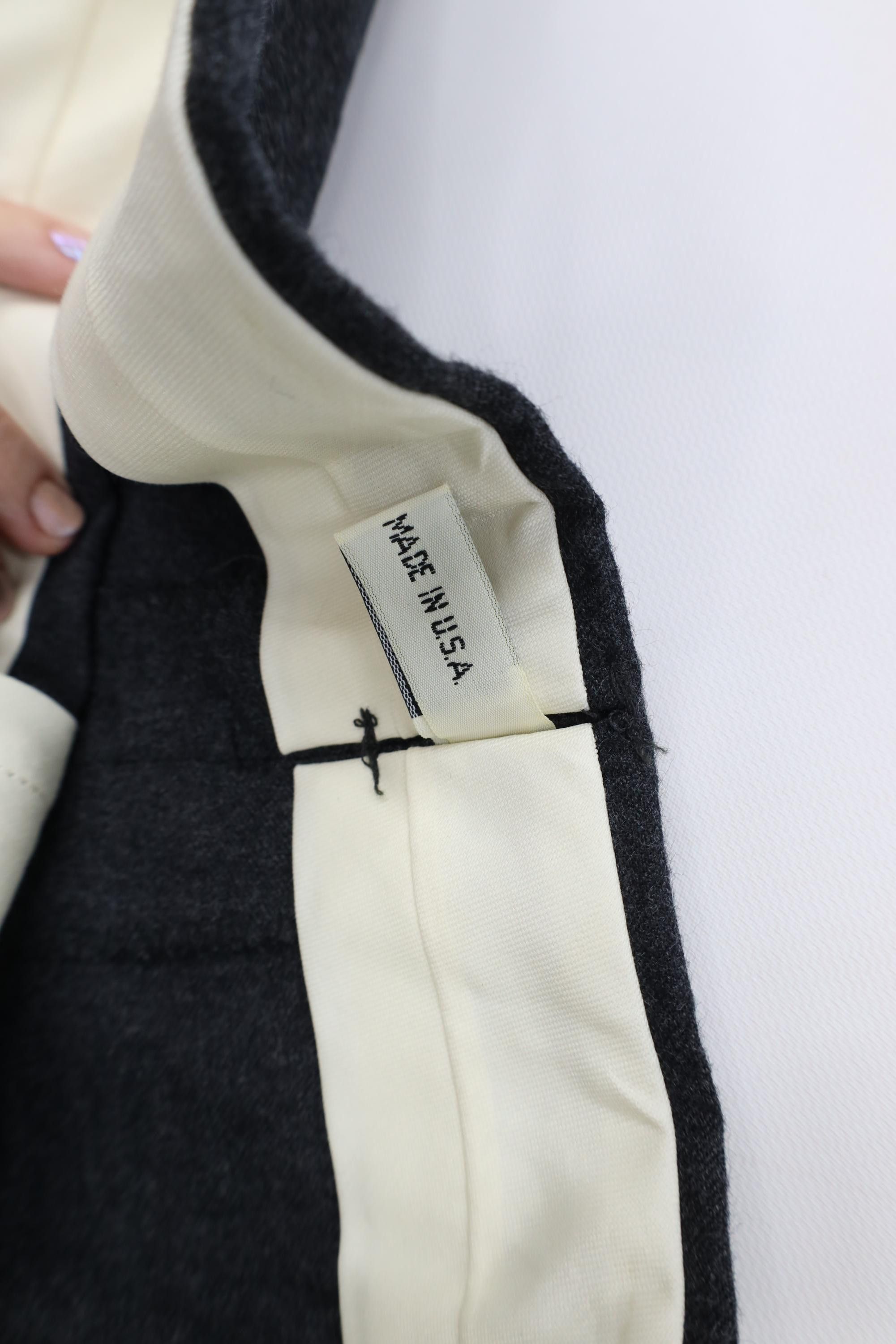 Vintage Vintage 70s Streetwear Knit Wide Leg Chino Pants Gray USA Size US 40 / EU 56 - 8 Thumbnail
