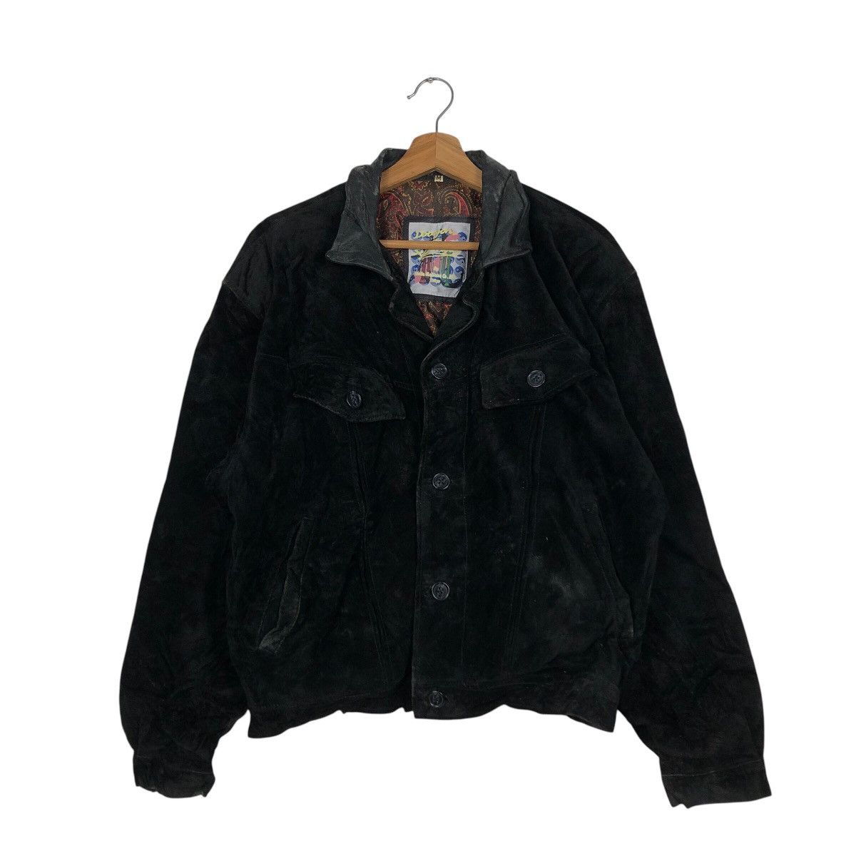 Japanese Brand 📌Vintage Leather Jacket Blanket Dragon Tokyo Issey Miyake Size US M / EU 48-50 / 2 - 2 Thumbnail