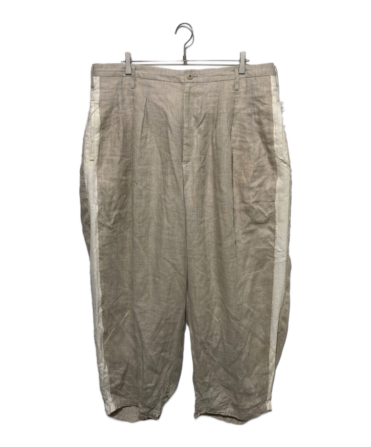 Yohji Yamamoto Yohji Yamamoto S'yte Linen Tweed Pleated Tapered Pants Size US 41 - 1 Thumbnail