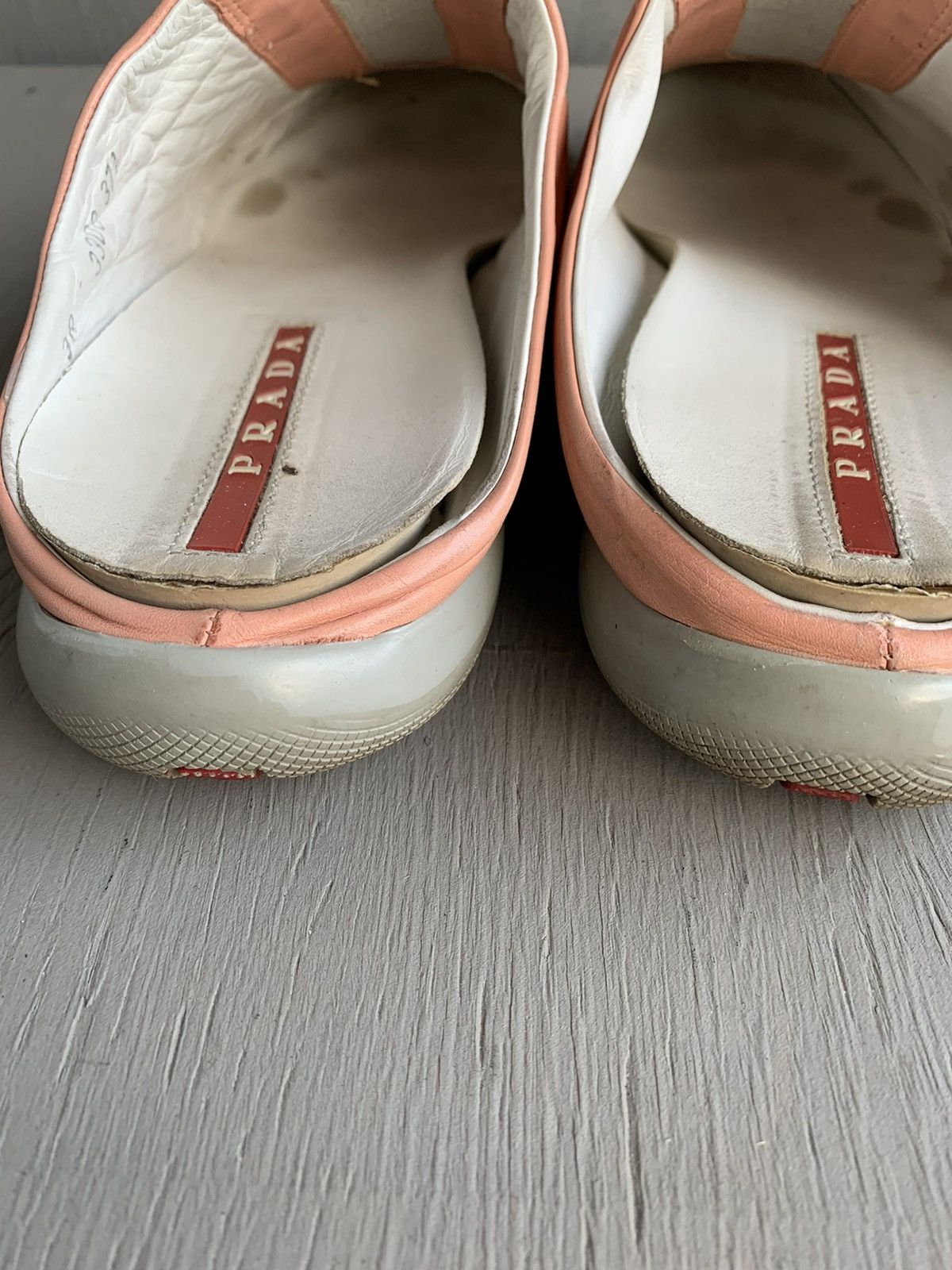 Prada × Vintage 2000s Prada Mules Y2K Sport Slip On Sneaker S/S Sport 3308 Size US 7.5 / IT 37.5 - 10 Thumbnail