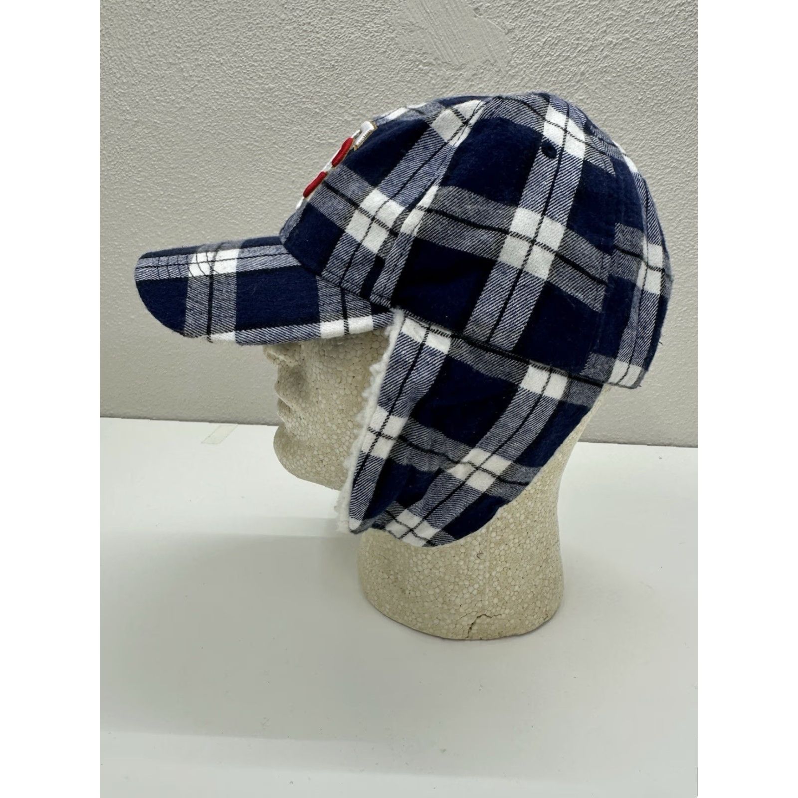 Twins Melonwear Trapper Hat Minnesota Twins MLB Pepsi Blue Plaid Lined Winter Cap Men One Size Blue Winter Cap Size ONE SIZE - 7 Thumbnail