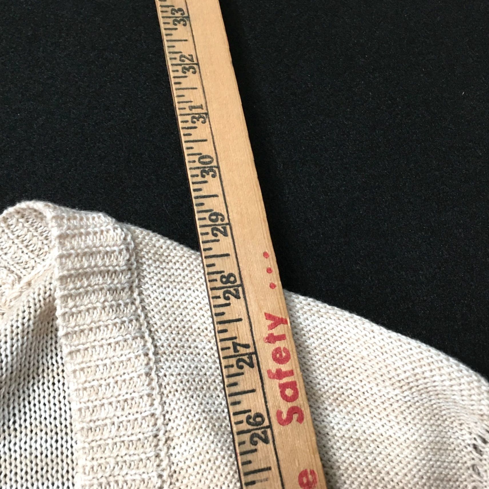 Avenue Avenue Beige V-Neck Button Up Cardigan Sweater Women's 26/28 Size Long Sleeve Fall Spring Knit Size 4XL / US 24-26 - 6 Thumbnail
