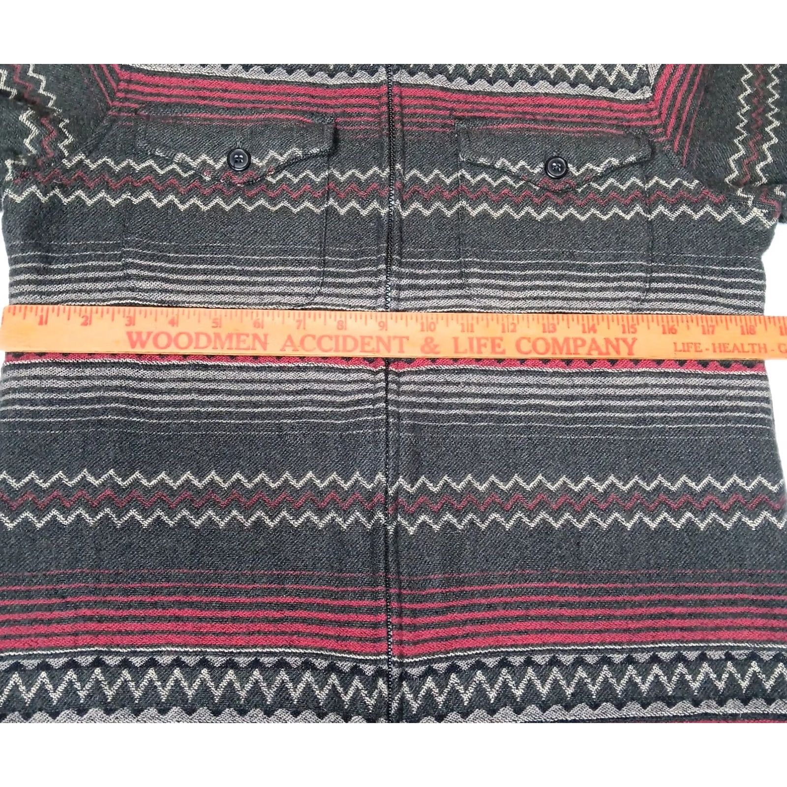 Vintage Woolrich Womens S Striped Gray Jacket - Travel Gorpcore Size S / US 4 / IT 40 - 5 Thumbnail