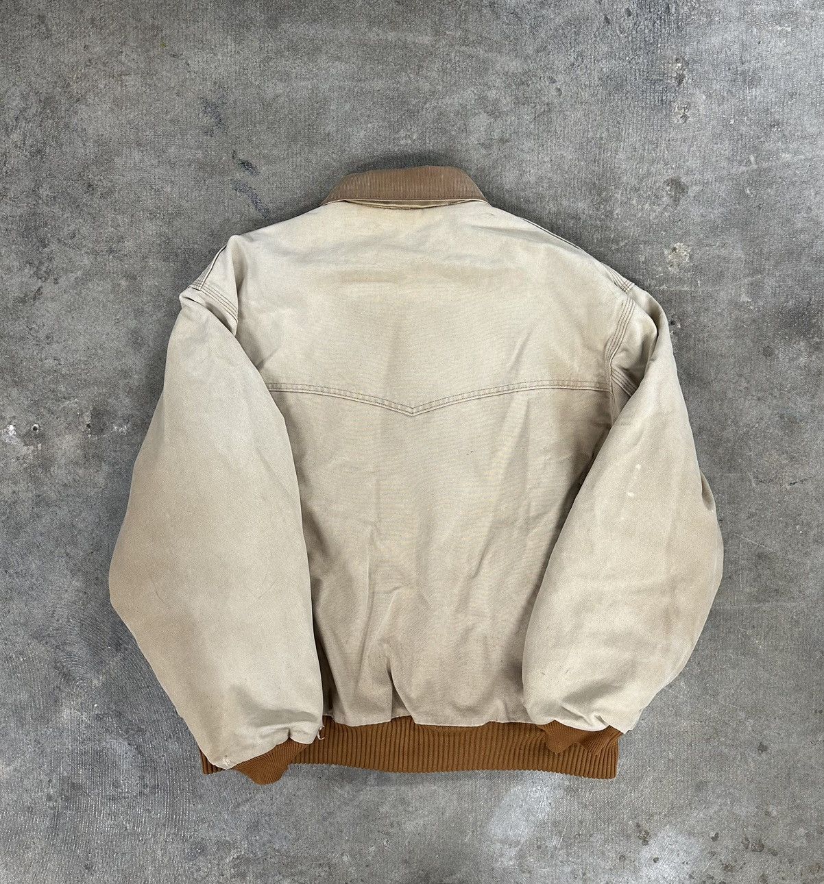 Carhartt Vintage 90s Carhartt Brown Quilted Lined Santa Fe Jacket Size US XXL / EU 58 / 5 - 2 Thumbnail