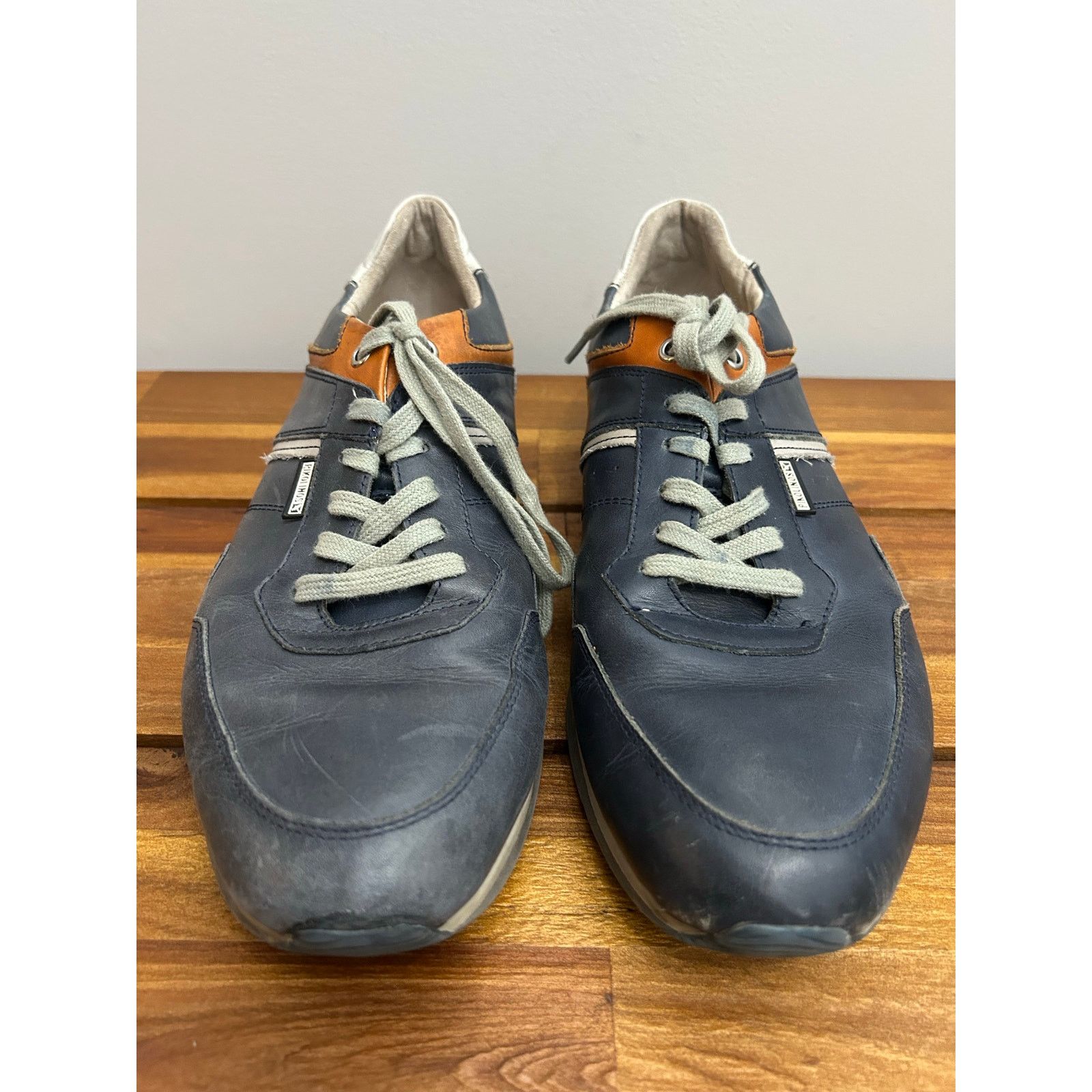 Other Pikolinos Navy Tan Leather Comfort Sneakers Men’s 9 Size US 9 / EU 42 - 3 Thumbnail