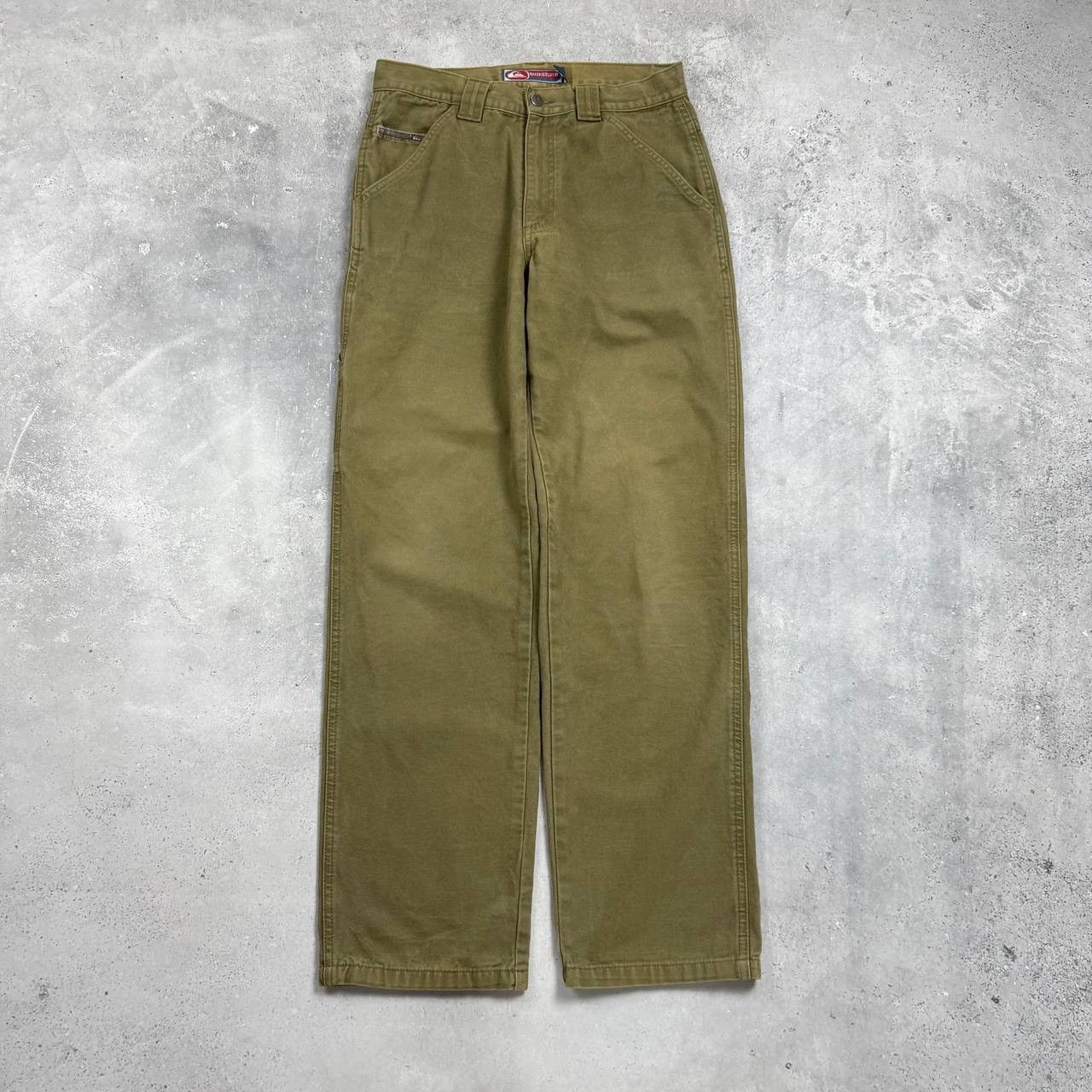 Quiksilver Vintage 2000s Quiksilver Barney Canvas Carpenter Pants Khaki Size US 31 - 2 Thumbnail