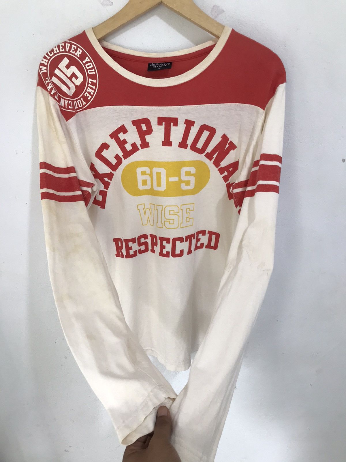 Hysteric Glamour Japan Archive Poem Exceptional Respected college long Sleeve Size US L / EU 52-54 / 3 - 3 Thumbnail