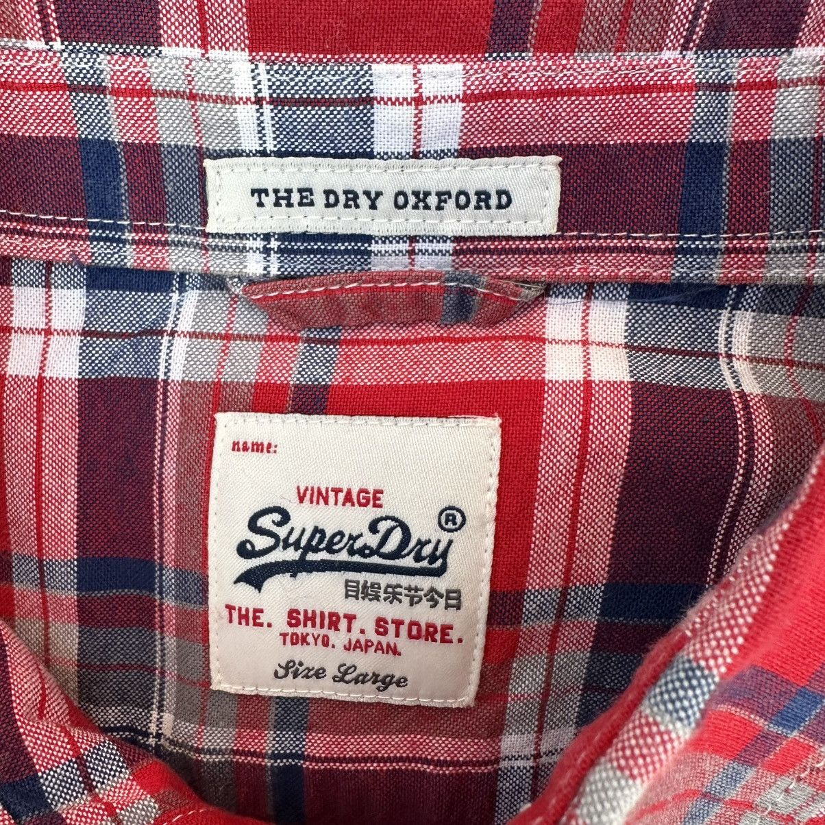 Superdry VTG Superdry Plaid Shirt Button Up Flannel Crazy Fit Western Size US M / EU 48-50 / 2 - 7 Thumbnail
