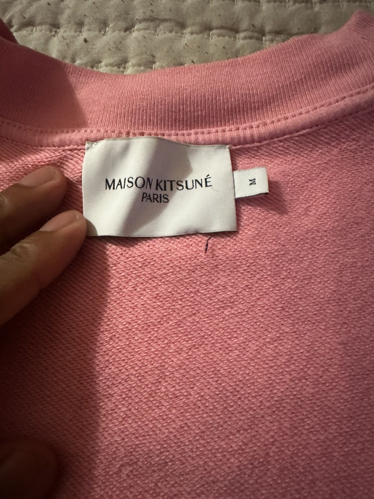 Maison Kitsune Maison Kitsuné Pink Hotel Varsity Sweatshirt Size US M / EU 48-50 / 2 - 3 Thumbnail