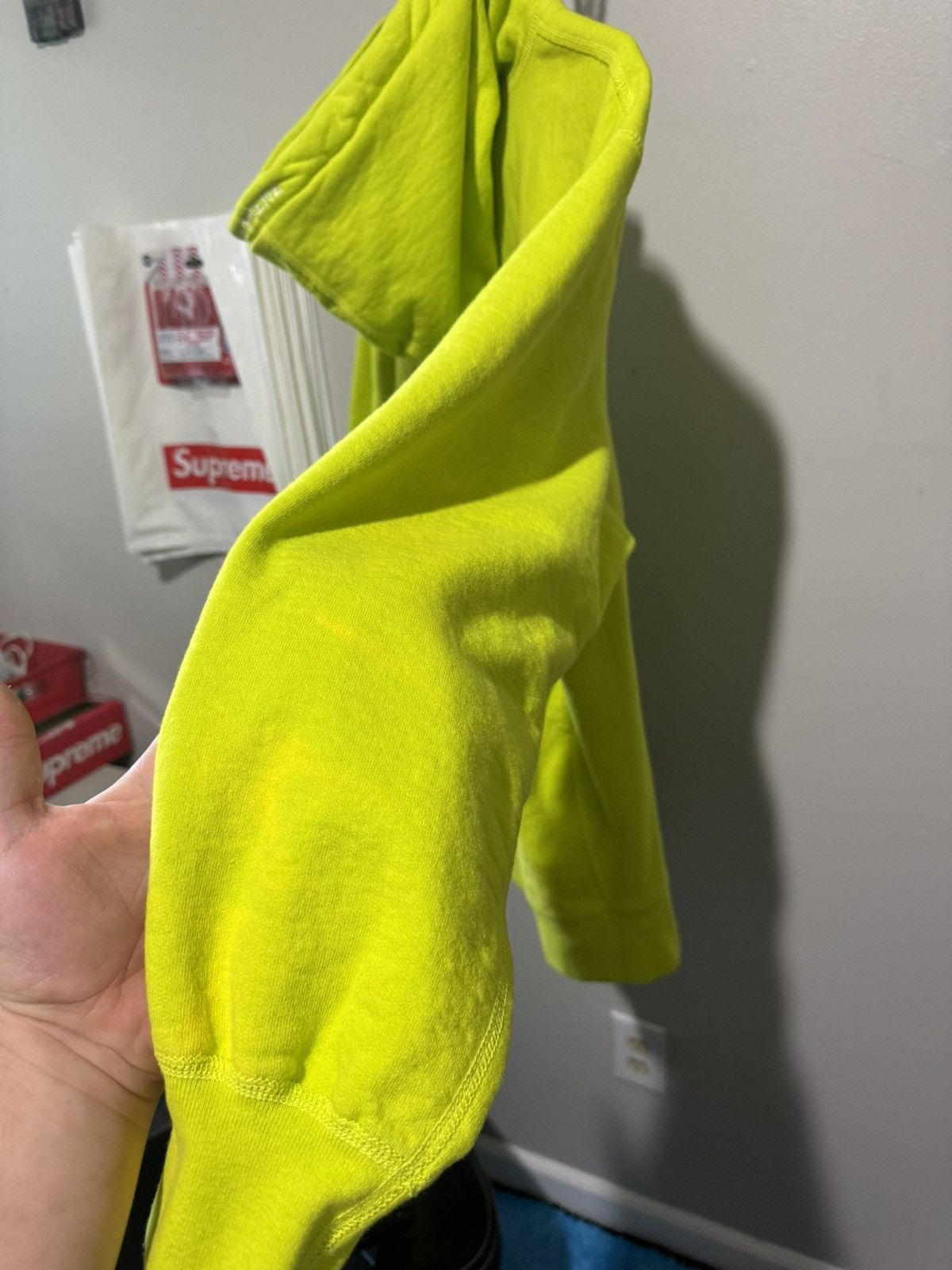 Supreme Supreme S Logo Hooded Sweatshirt FW20 Medium Acid Green Size US M / EU 48-50 / 2 - 12 Thumbnail