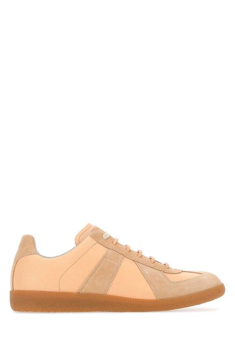 Maison Margiela Skin Pink Leather And Suede Replica Sneakers | Grailed