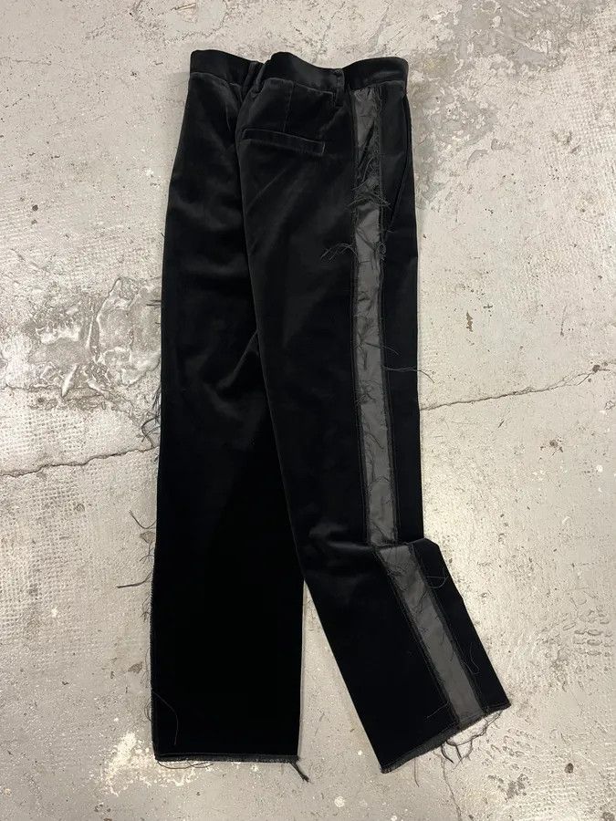 Maison Margiela × Vintage Maison Margiela MM6 Velvet Distressed Lines Pants Size 26" / US 2 / IT 38 - 7 Thumbnail