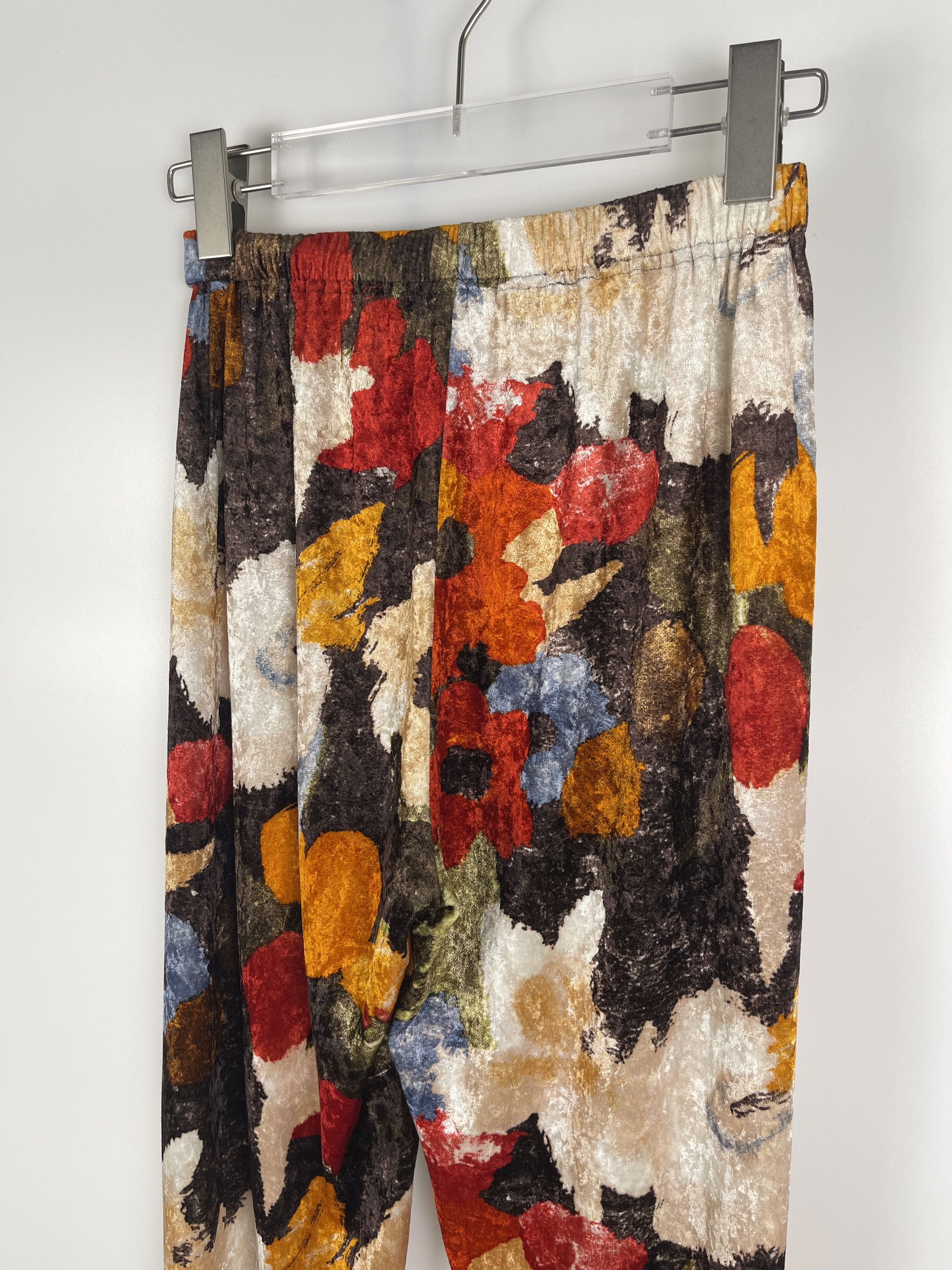 Issey Miyake Issey Miyake F/W1996 Velvet Floral Legging Pants Size US 32 / EU 48 - 4 Thumbnail