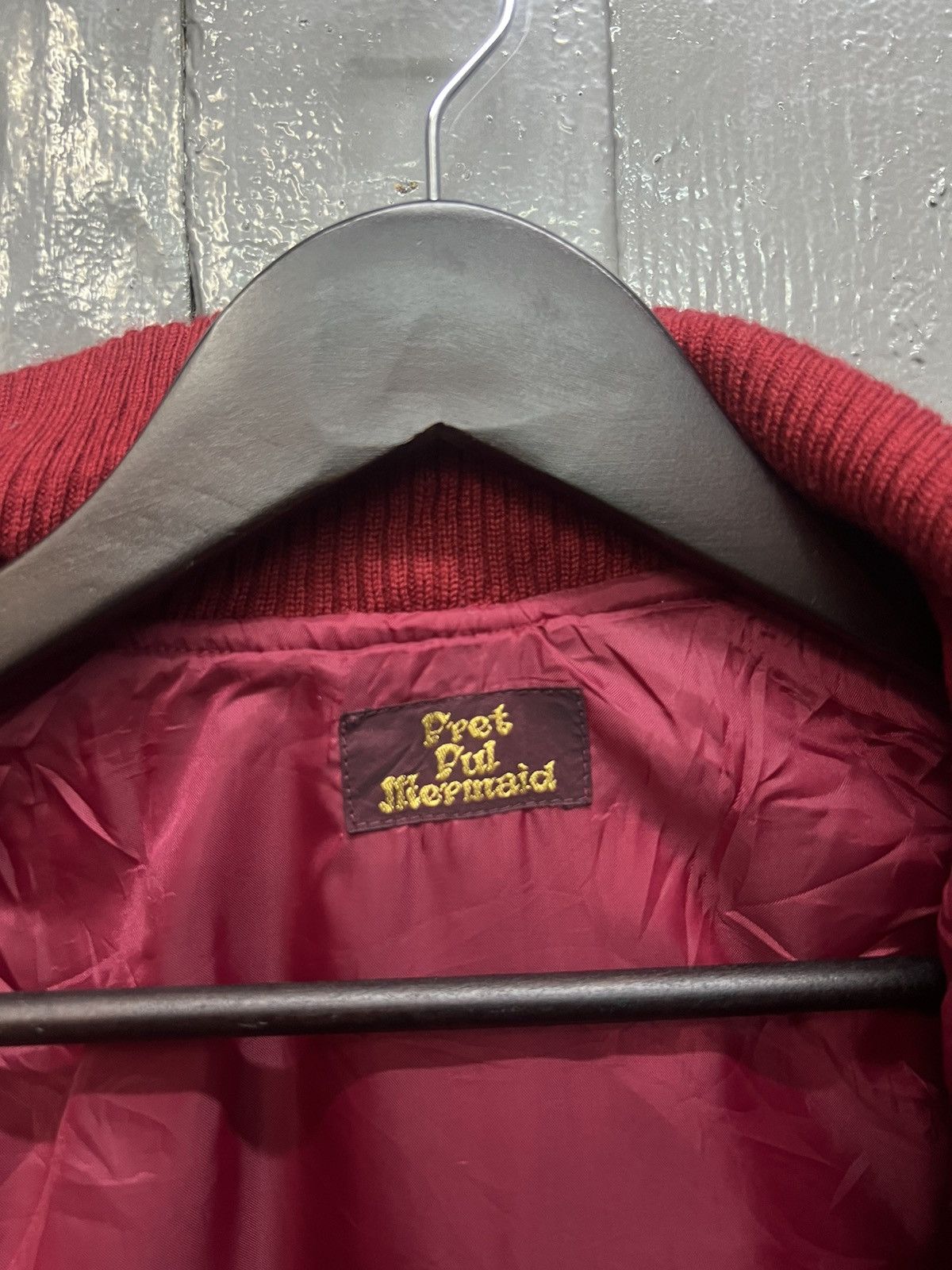 Japanese Brand Vintage Pret Pul Mermaid Red Wool Zipper Jacket Size US S / EU 44-46 / 1 - 7 Thumbnail