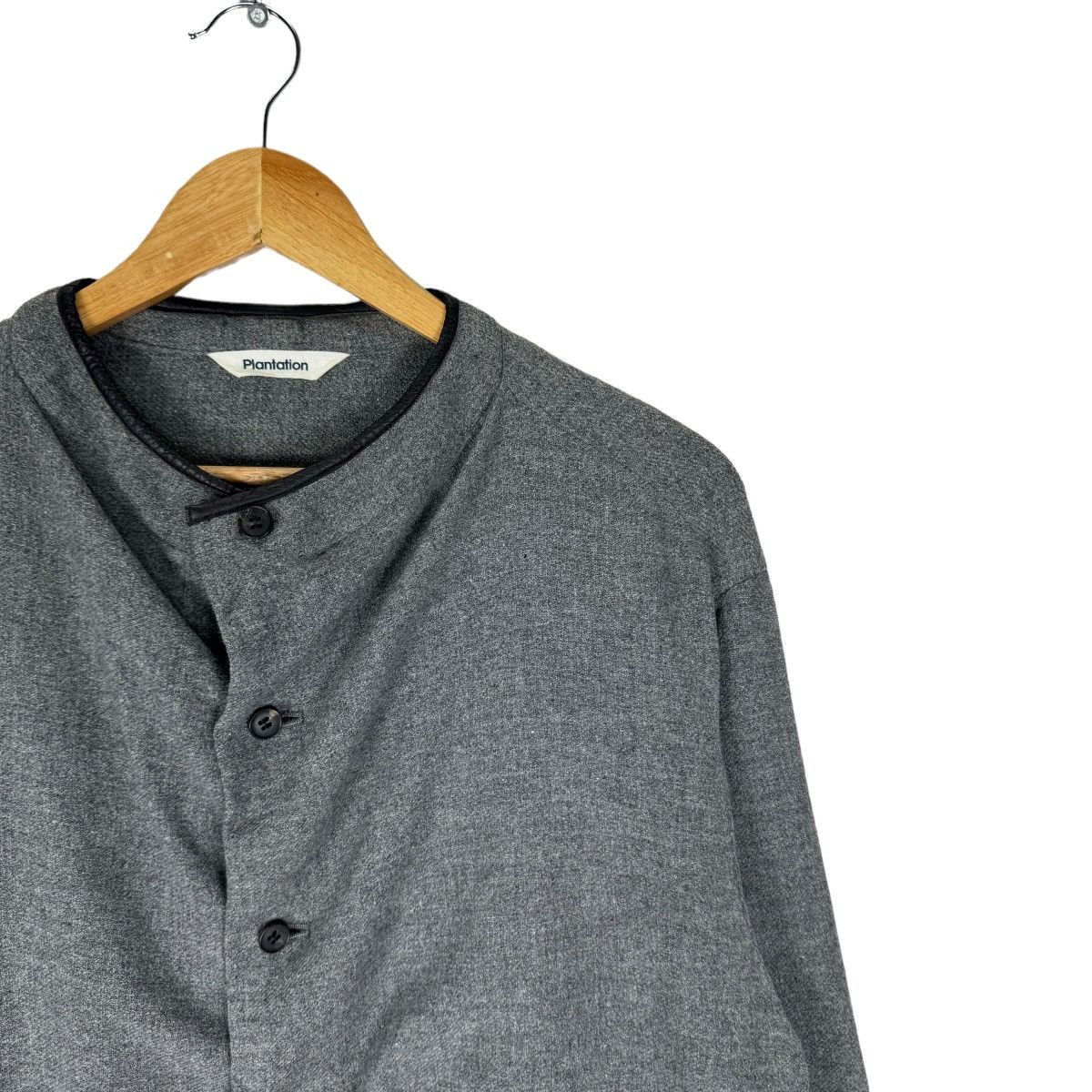Issey Miyake × Japanese Brand 🌟90s PLANTATION ISSEY MIYAKE CARDIGAN BUTTON SHIRT Size US M / EU 48-50 / 2 - 3 Thumbnail
