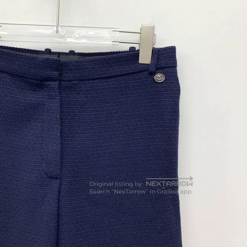 Chanel Chanel Dark blue logo logo cotton casual knitted five-poin Size 24" / US 00 / IT 34 - 3 Thumbnail