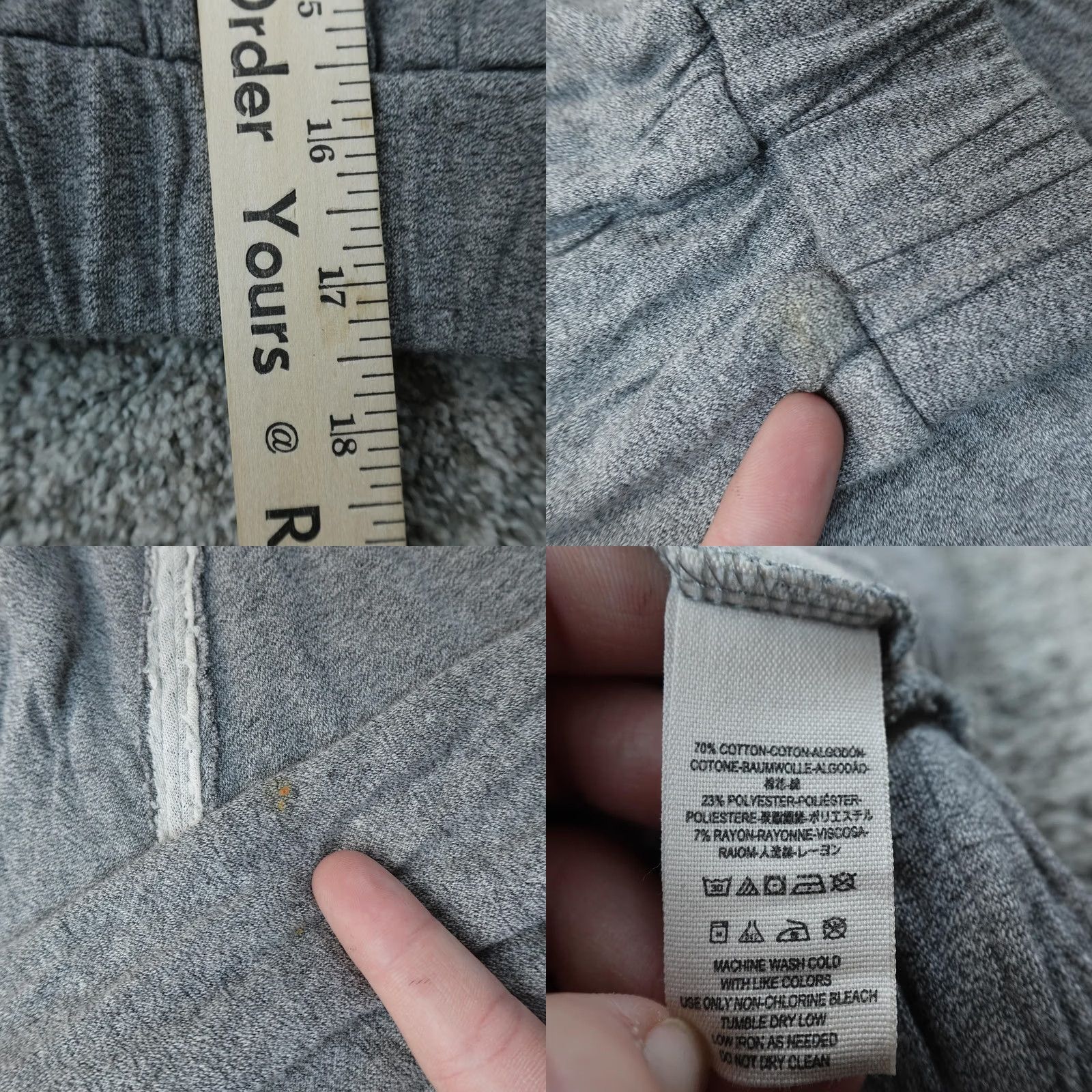 Free People Free People Hoodie Womens XS Gray Lightweight Pullover Cropped Sweatshirt Top Size XS / US 0-2 / IT 36-38 - 8 Thumbnail