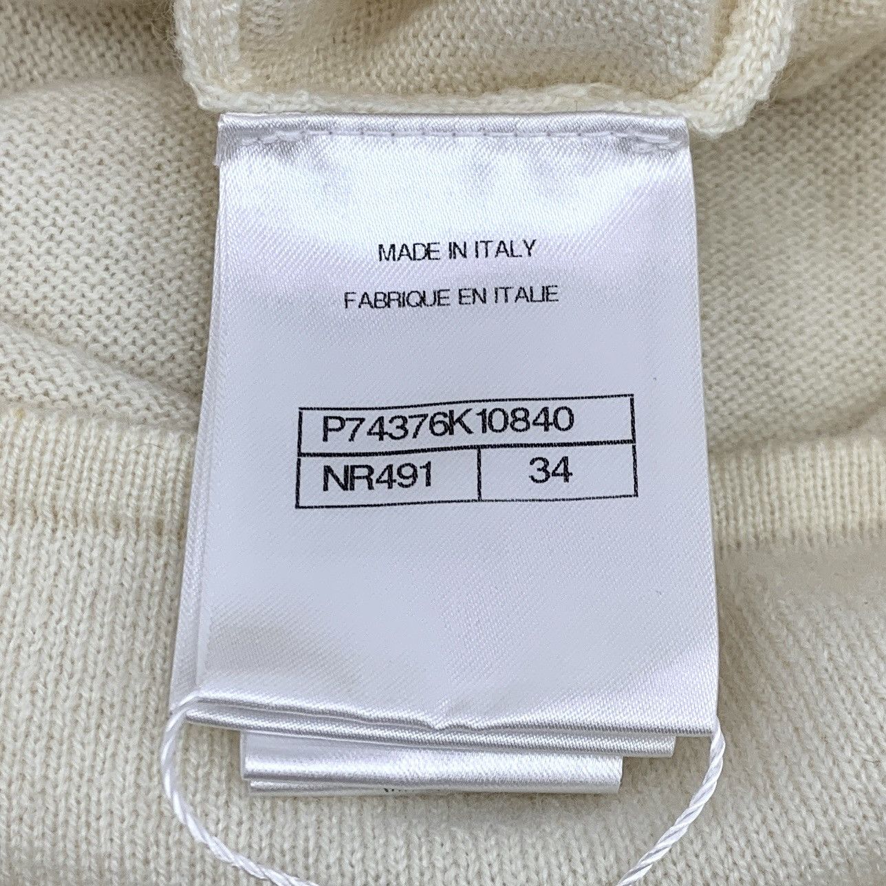 Chanel Chanel 23 collection Beige Chain Belt Cashmere Knit Dress Size XXS / US 00 / IT 34 - 6 Thumbnail