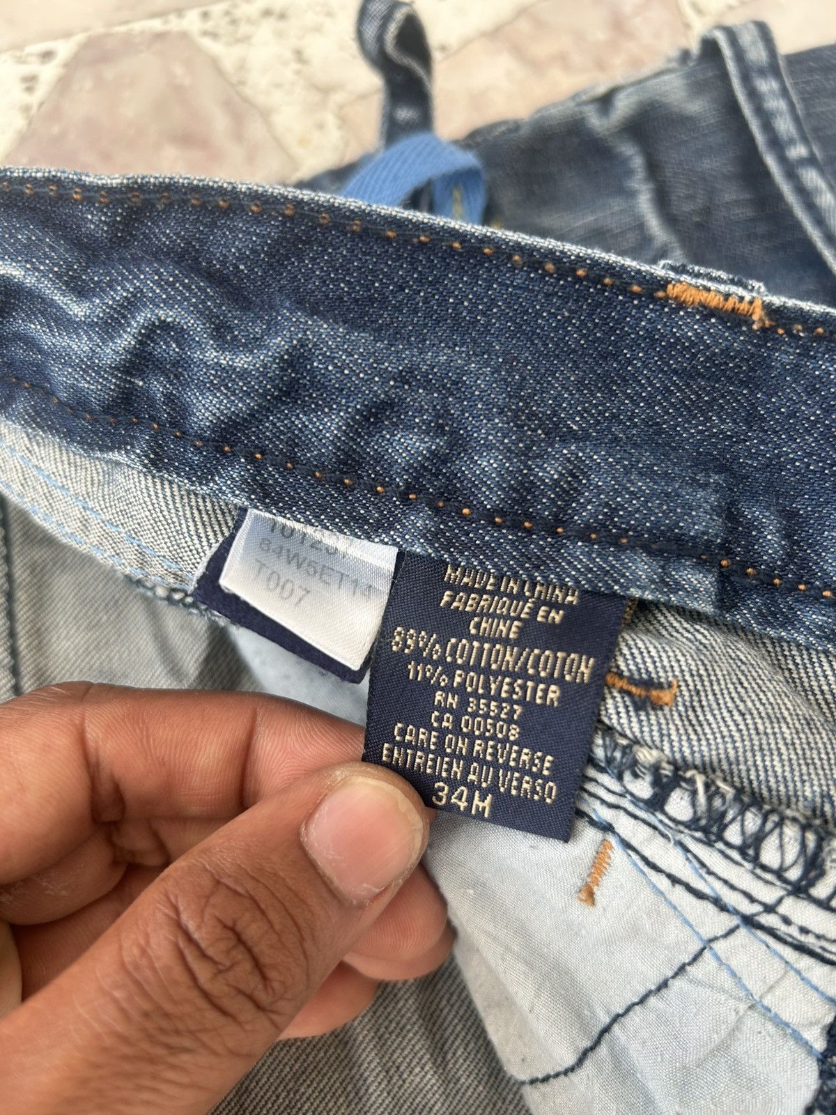 Marithe + Francois Girbaud Le Jean De 2000’ Baggy Denim Size US 35 - 14 Thumbnail