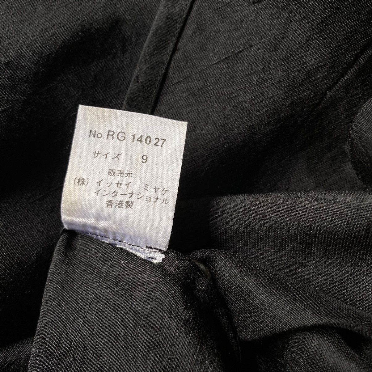 Issey Miyake IS Issey Miyake Black Silk Long Sleeve Bow Tie Collar Shirt Size XL / US 12-14 / IT 48-50 - 14 Thumbnail