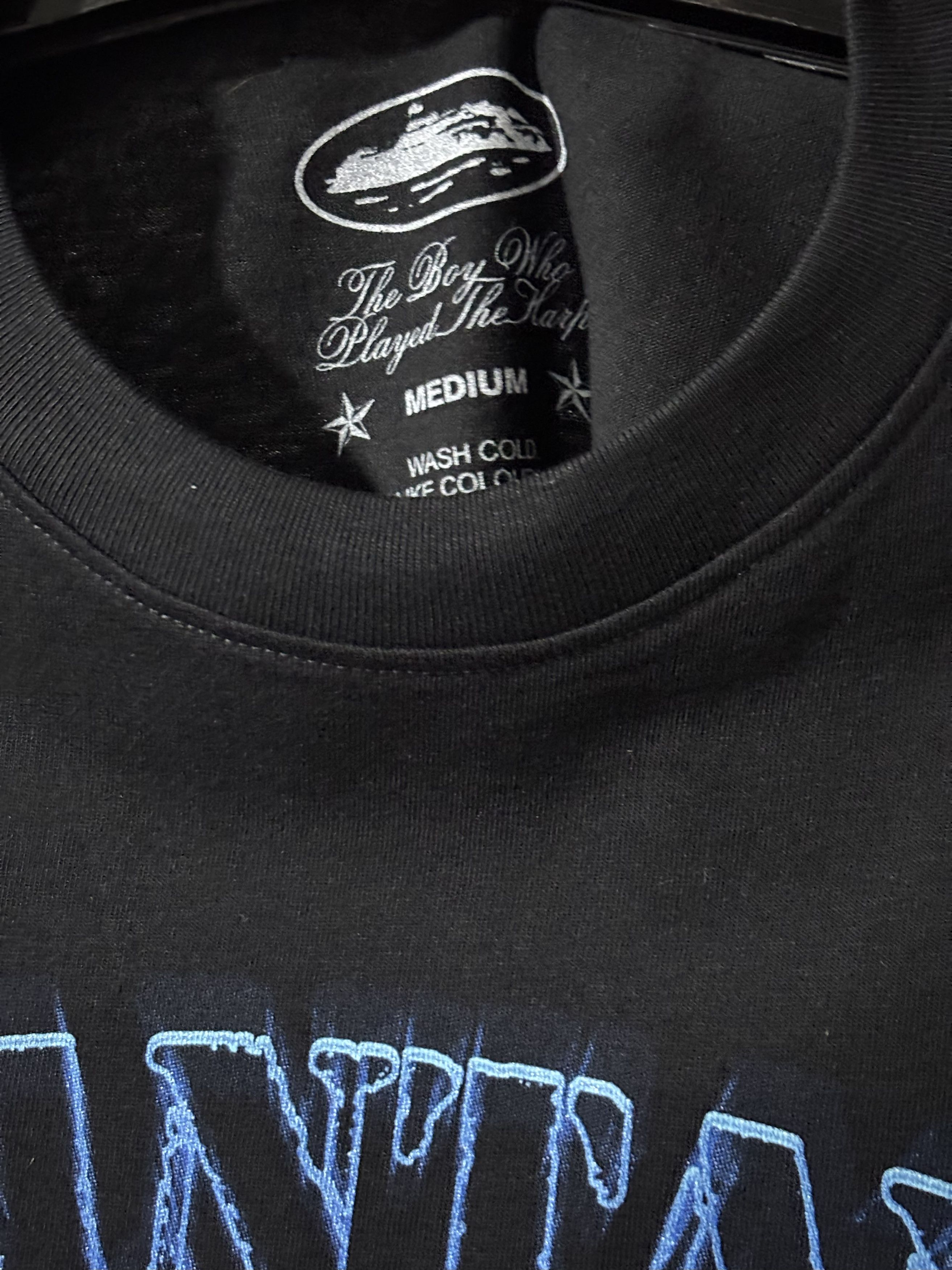 Corteiz Corteiz x Santan Dave Tshirt Black/Blue Flame Size US M / EU 48-50 / 2 - 5 Thumbnail