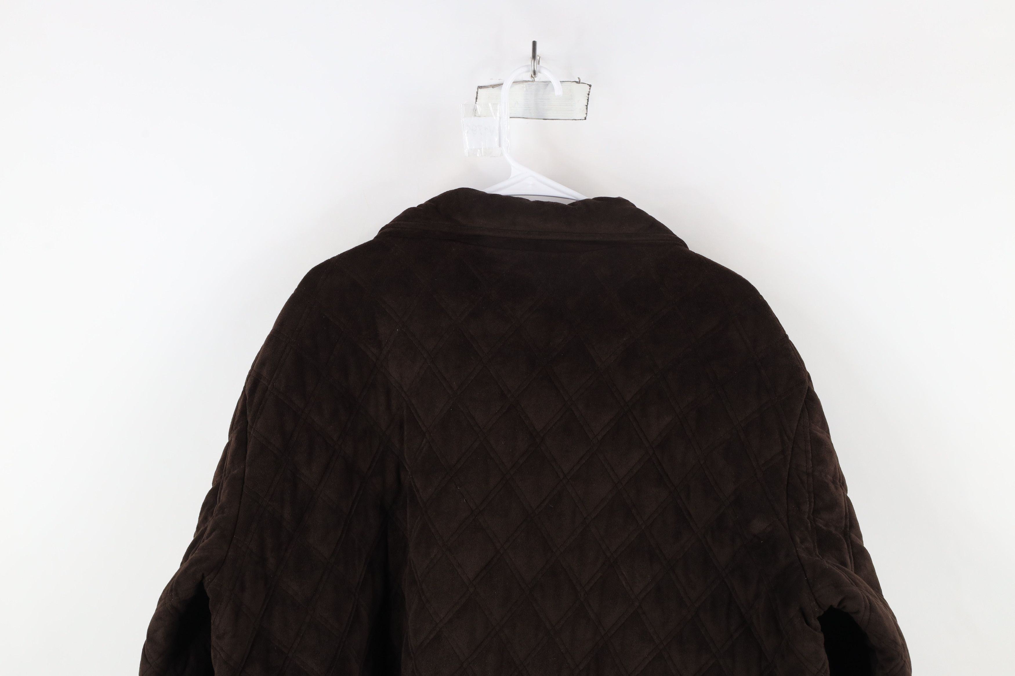 Ralph Lauren × Vintage Vintage 90s Ralph Lauren Quilted Button Jacket Brown Size XL / US 12-14 / IT 48-50 - 13 Thumbnail
