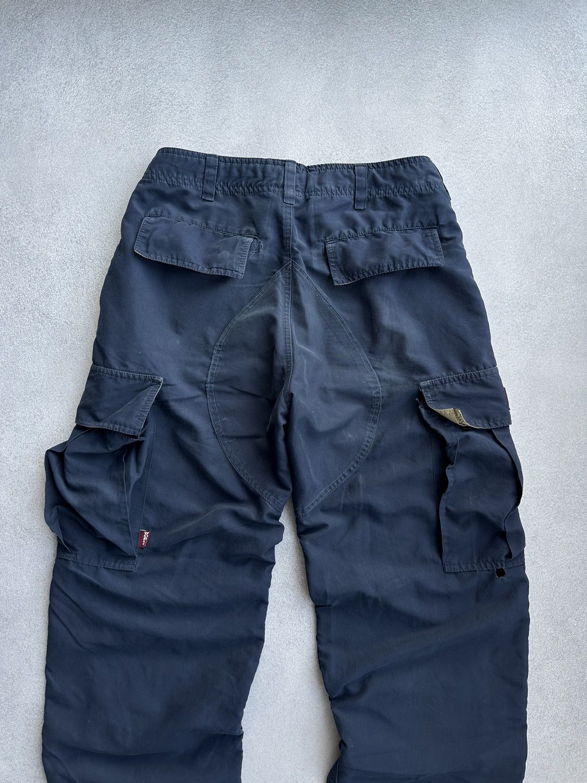 Vintage × World Industries Vintage World Industries 90sUSA Nylon Distressed Cargo Pants Size US 28 / EU 44 - 18 Thumbnail