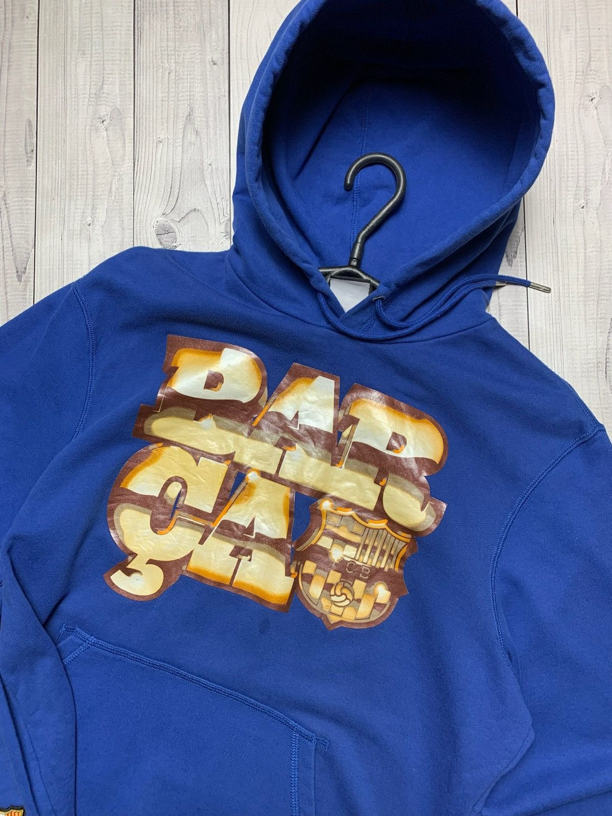 Vintage Vintage Barcelona soccer hoodie blue size M blue logo Size US M / EU 48-50 / 2 - 2 Thumbnail