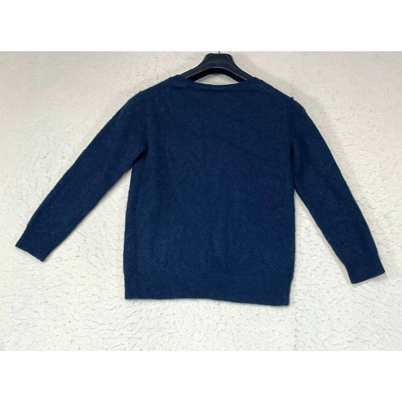 Vintage DSTLD Sweater Women XS Cashmere Blue Crew Neck Long Sleeve Pullover Solid 100% Made In Nepal Size XS / US 0-2 / IT 36-38 - 2 Thumbnail