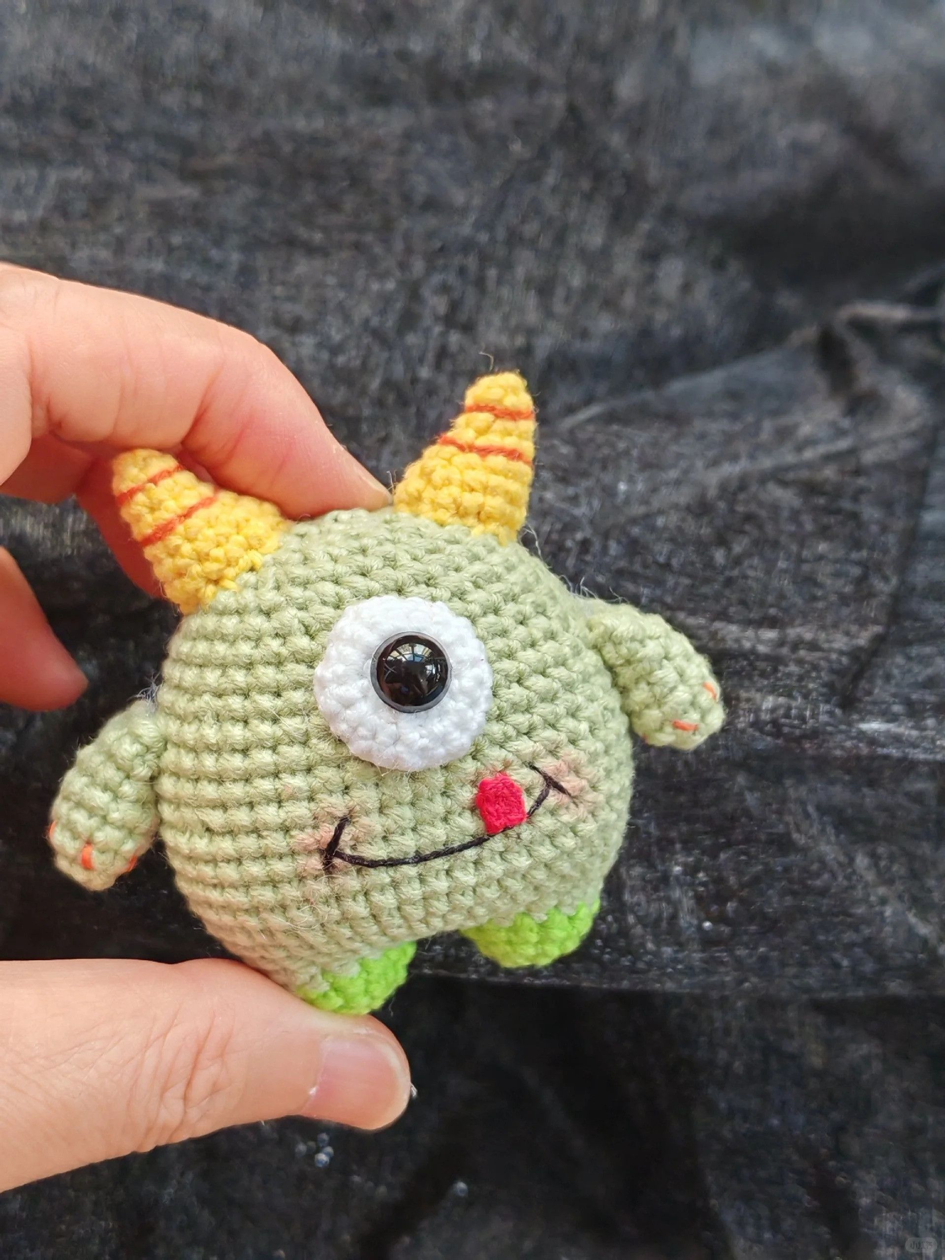 Other Hand-Crocheted Little Monster Keychain Size ONE SIZE - 5 Thumbnail