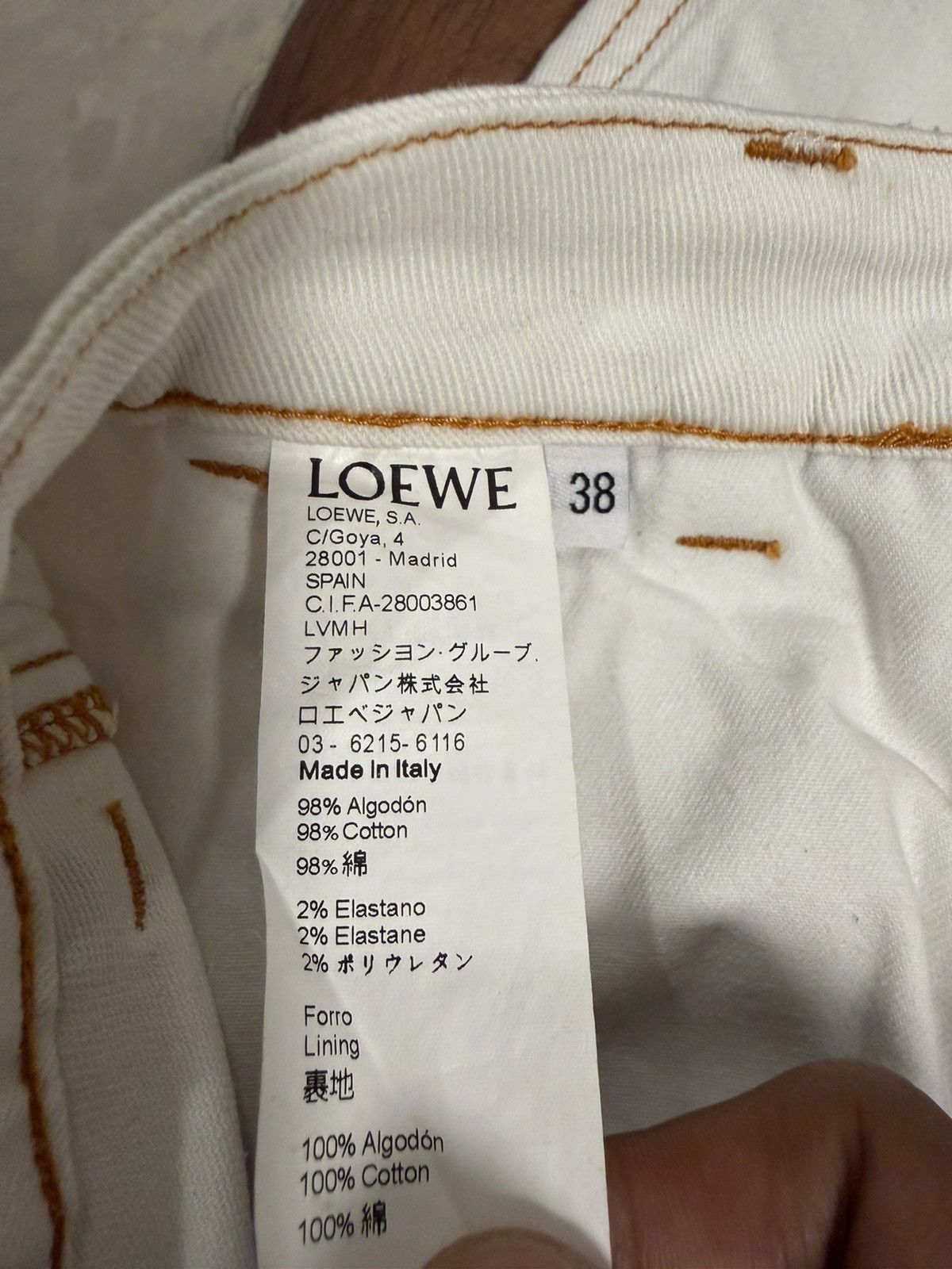 Loewe Loewe Contrast Stitch Fisherman Jeans Size 28" / US 6 / IT 42 - 8 Thumbnail