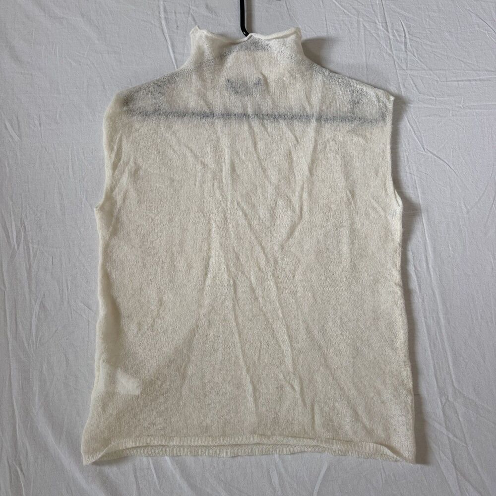 Weekend Max Mara Weekend Max Mara Alpaca Blend Sheer Knit Top Ivory XL Italy Size XL / US 12-14 / IT 48-50 - 5 Thumbnail