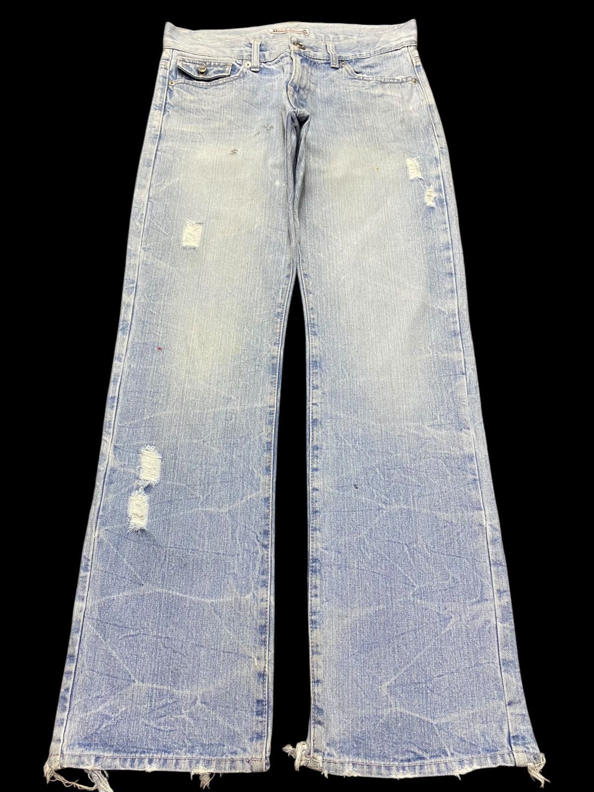 Japanese Brand Vintage Japanese Brands Faded Thunder Bootcut Jeans Size US 31 - 1 Thumbnail