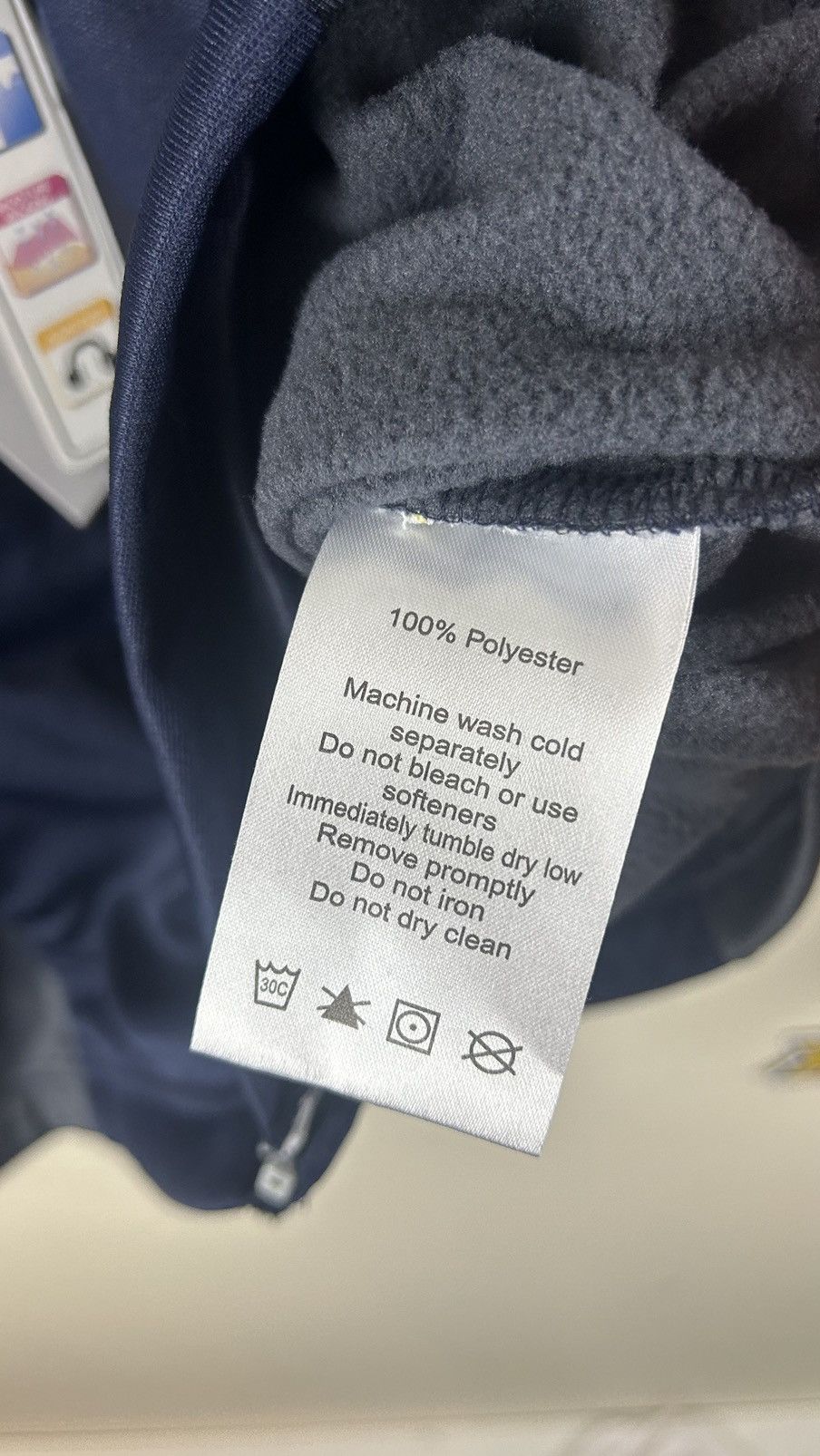 Vintage Full zip polar Jacket Large Man Navy Size US L / EU 52-54 / 3 - 4 Thumbnail
