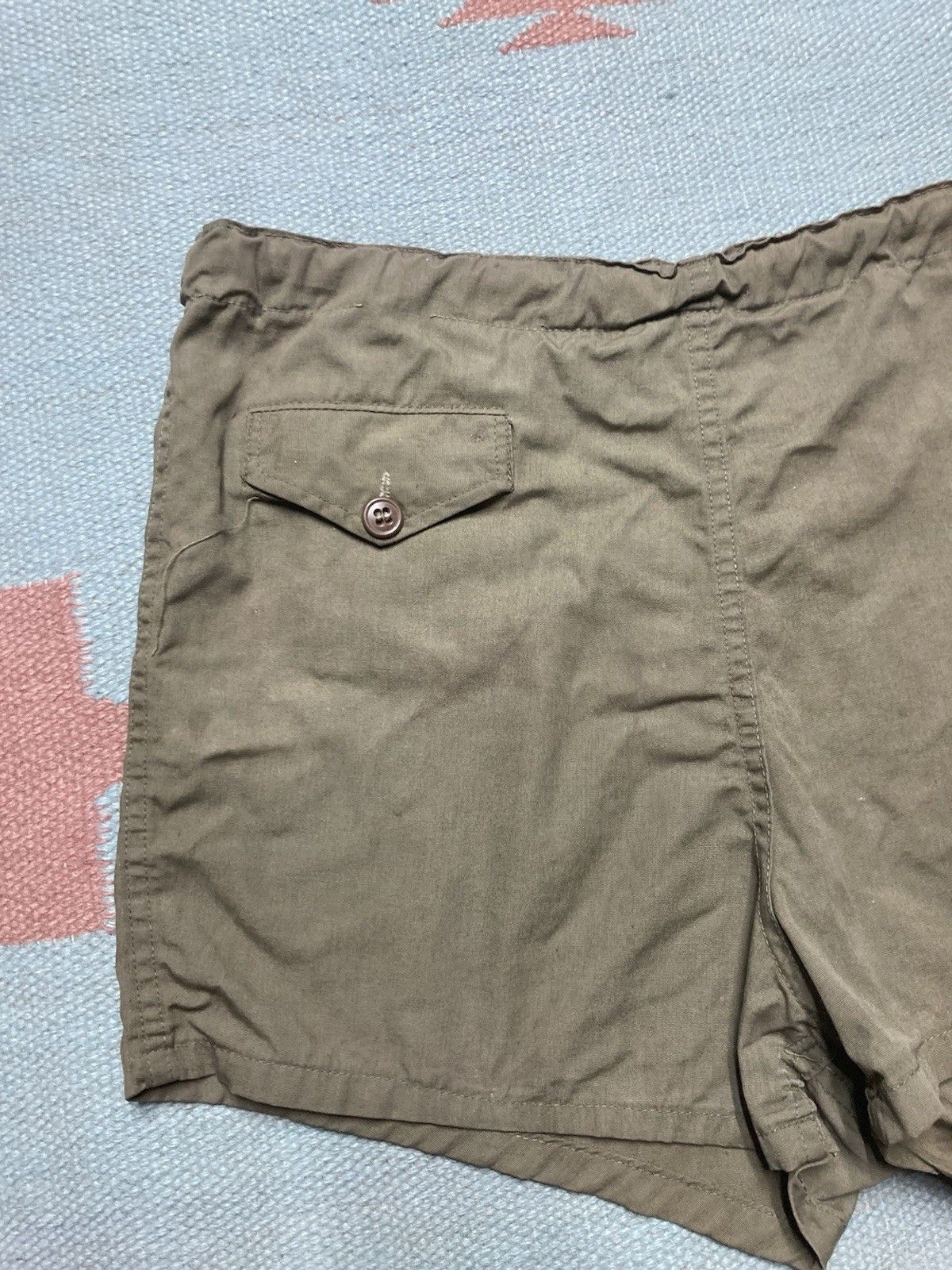 Vintage 1940s athletic shorts swim trunks? Military? WW2 cotton 31 Size US 31 - 3 Thumbnail