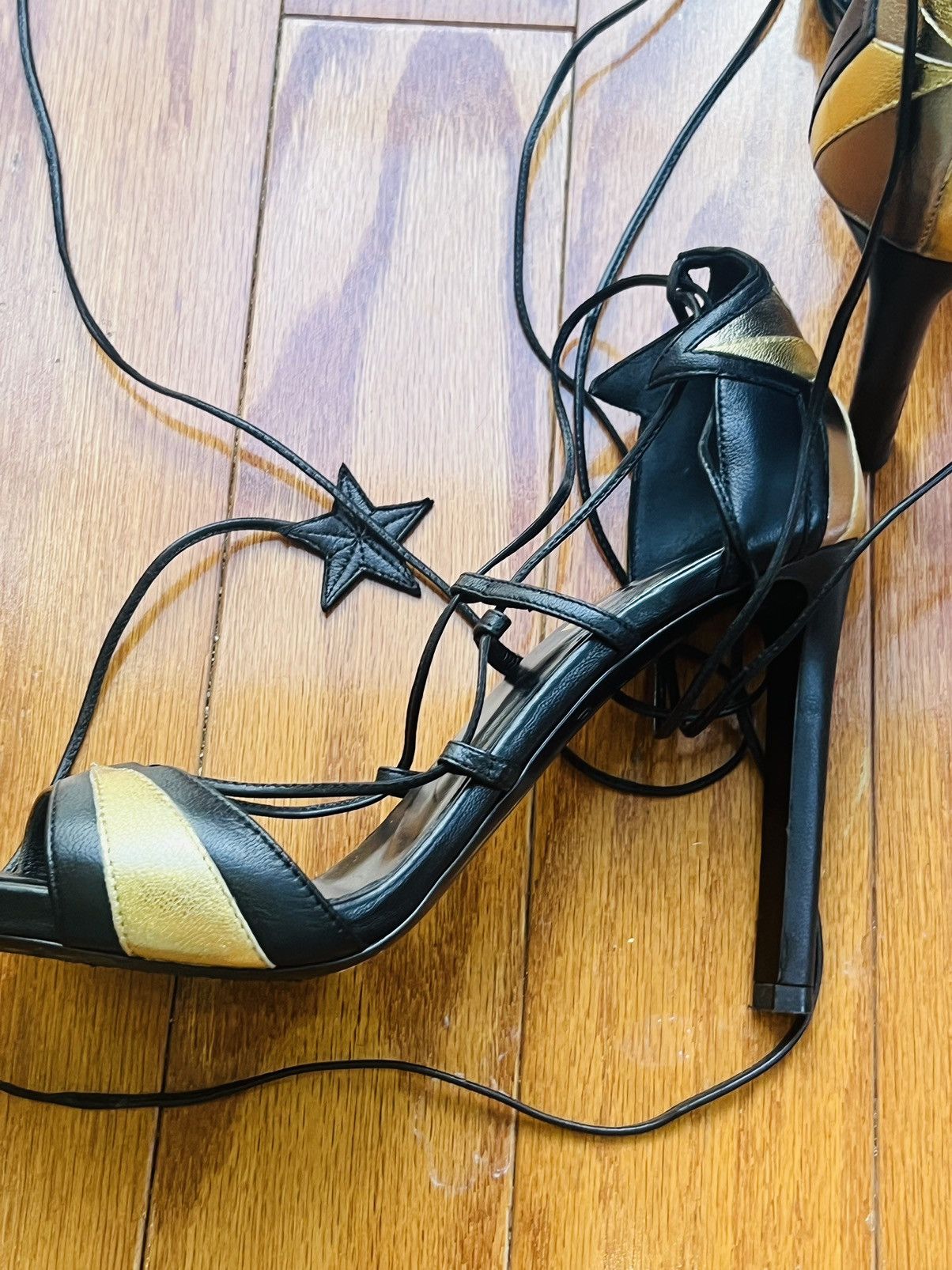 Roberto Cavalli Roberto Cavalli spaghetti strap heels Size US 6 / IT 36 - 1 Thumbnail